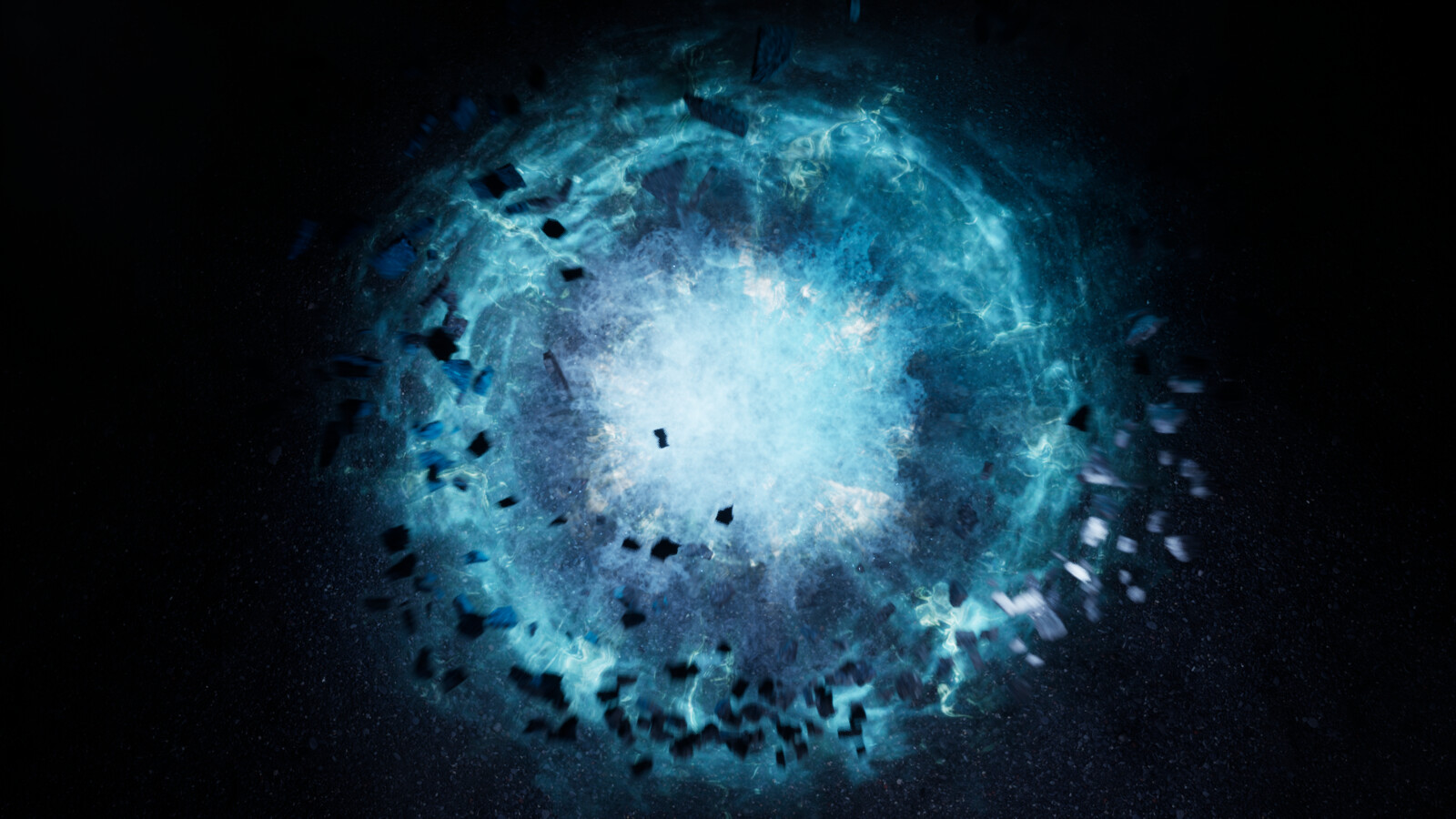 Water splashes was made in Houdini