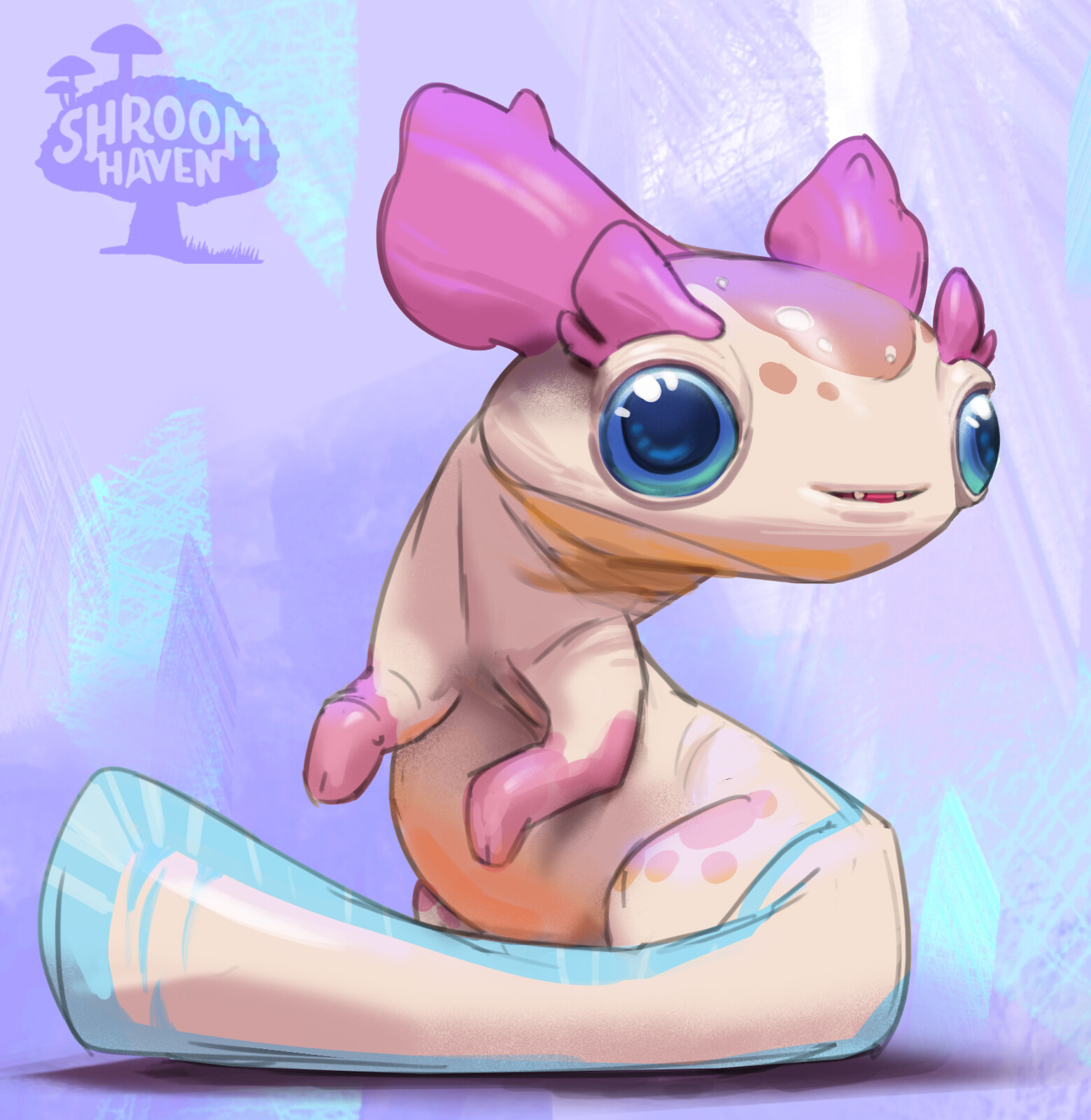Axolit'l, a slippery creature you'll find in the caves.