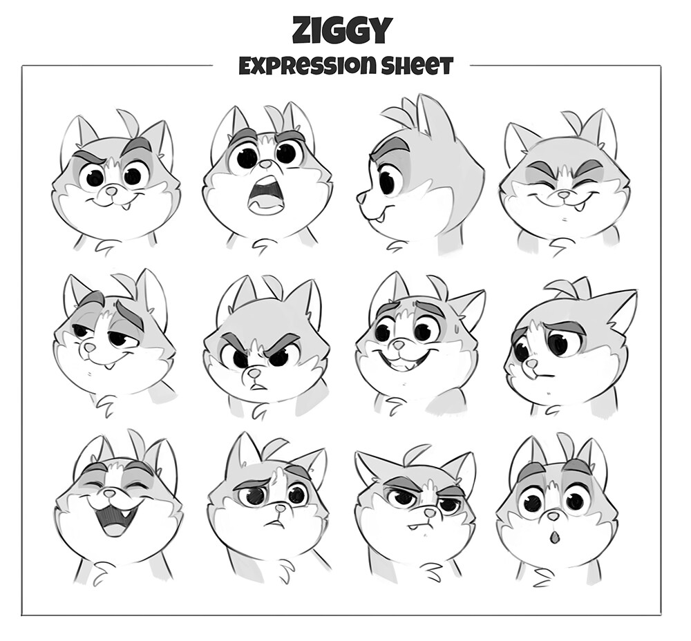 Ziggy Expression Sheet