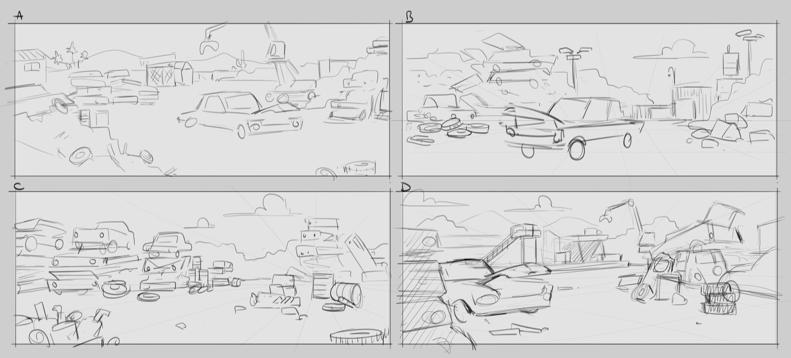 Initial layout sketches