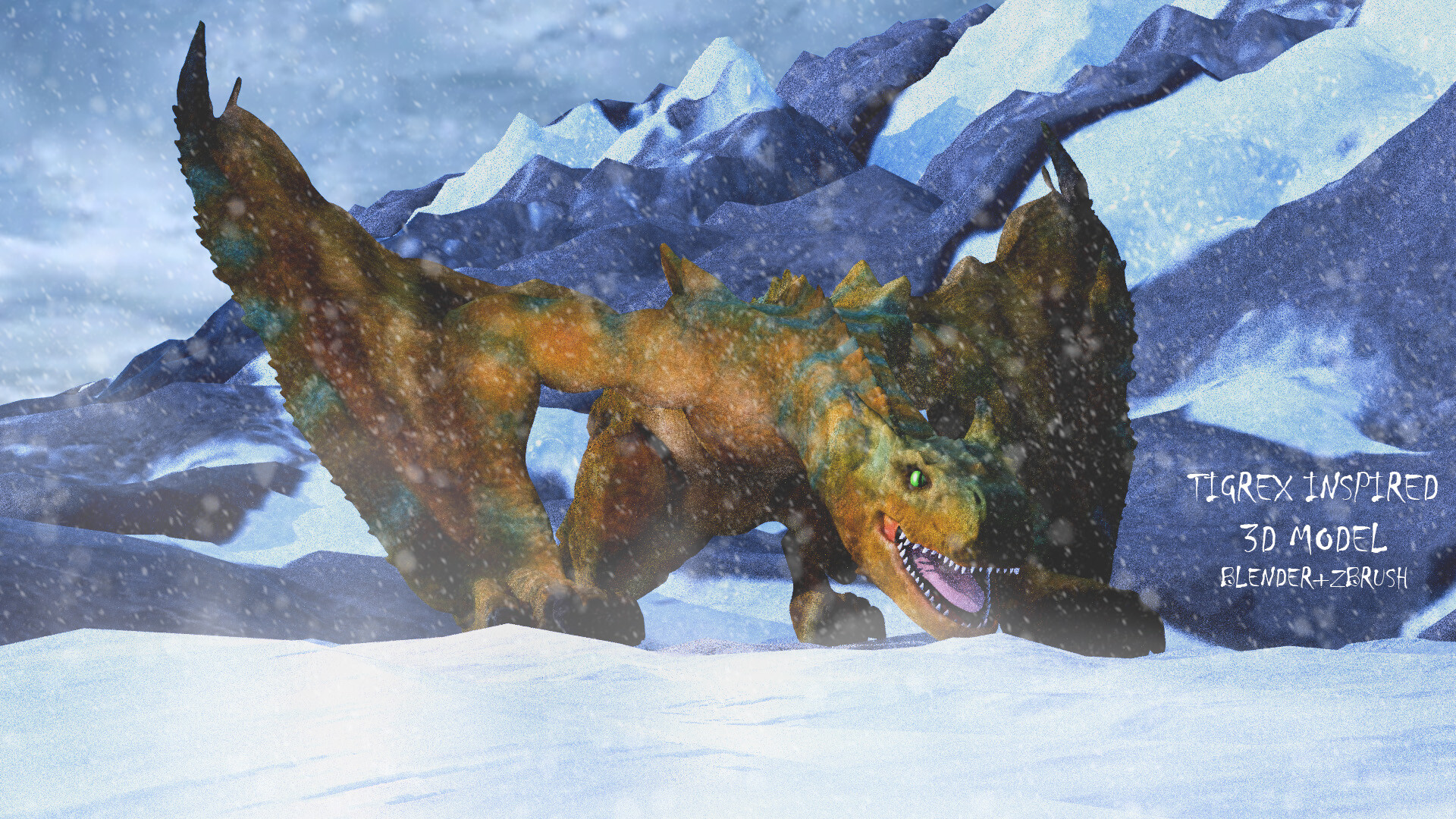 ArtStation - Tigrex 3D Model