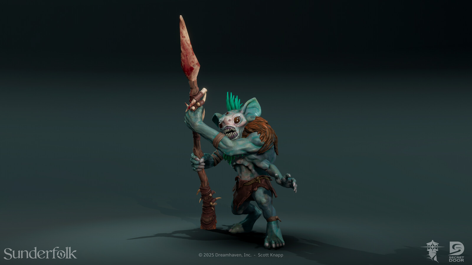 Responsible for making a variant from our original Ogre provided by Secret 6.  I re-textured the character and kit bashed a new weapon from existing assets. 