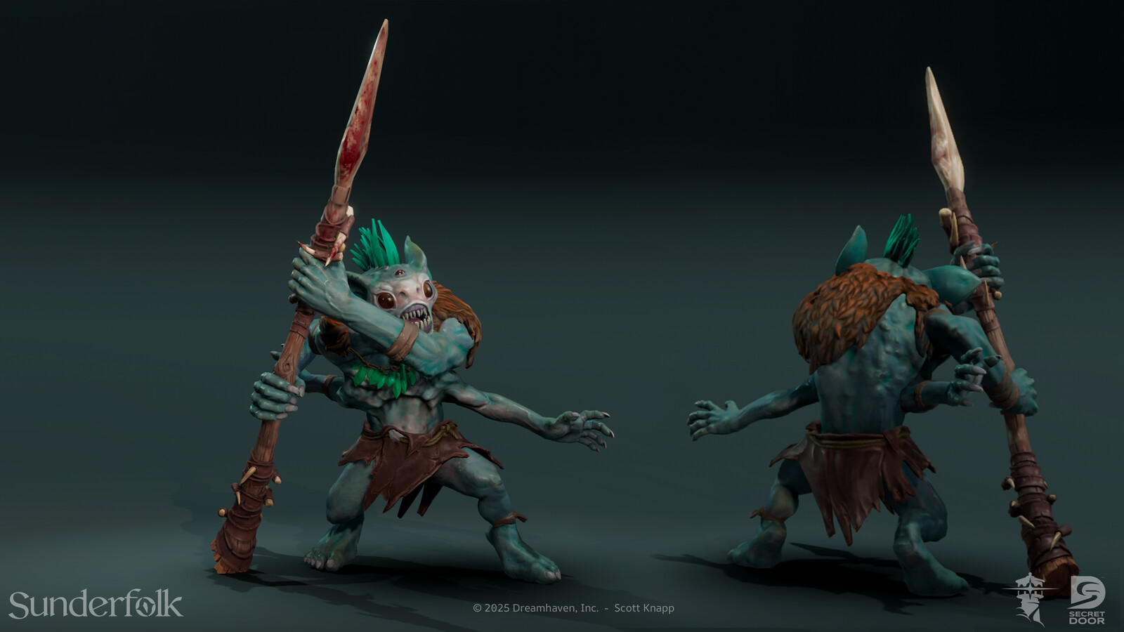 Responsible for making a variant from our original Ogre provided by Secret 6.  I re-textured the character and kit bashed a new weapon from existing assets. 