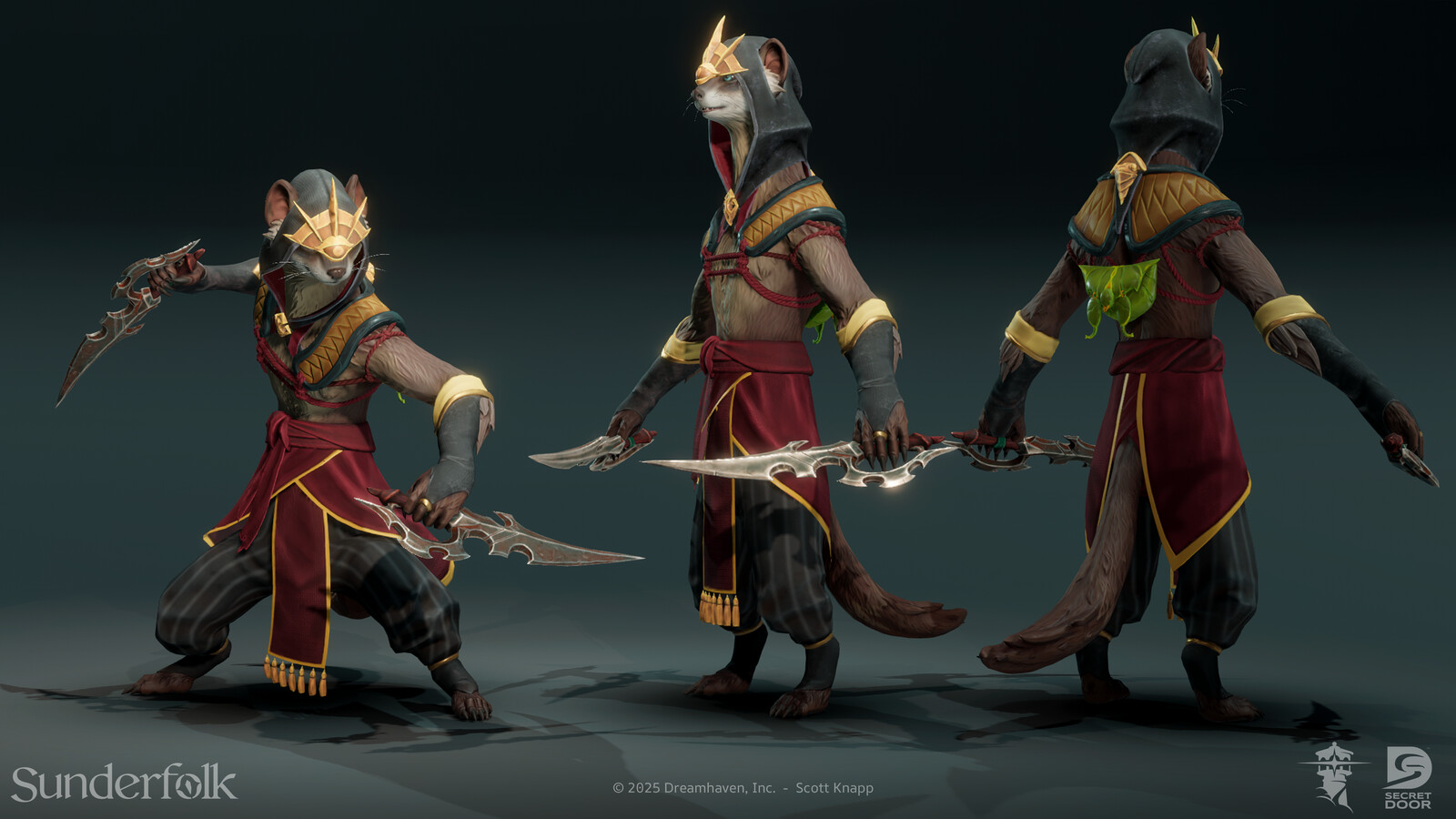 Responsible for final textures and materials.  Model and initial textures provided by Secret 6.