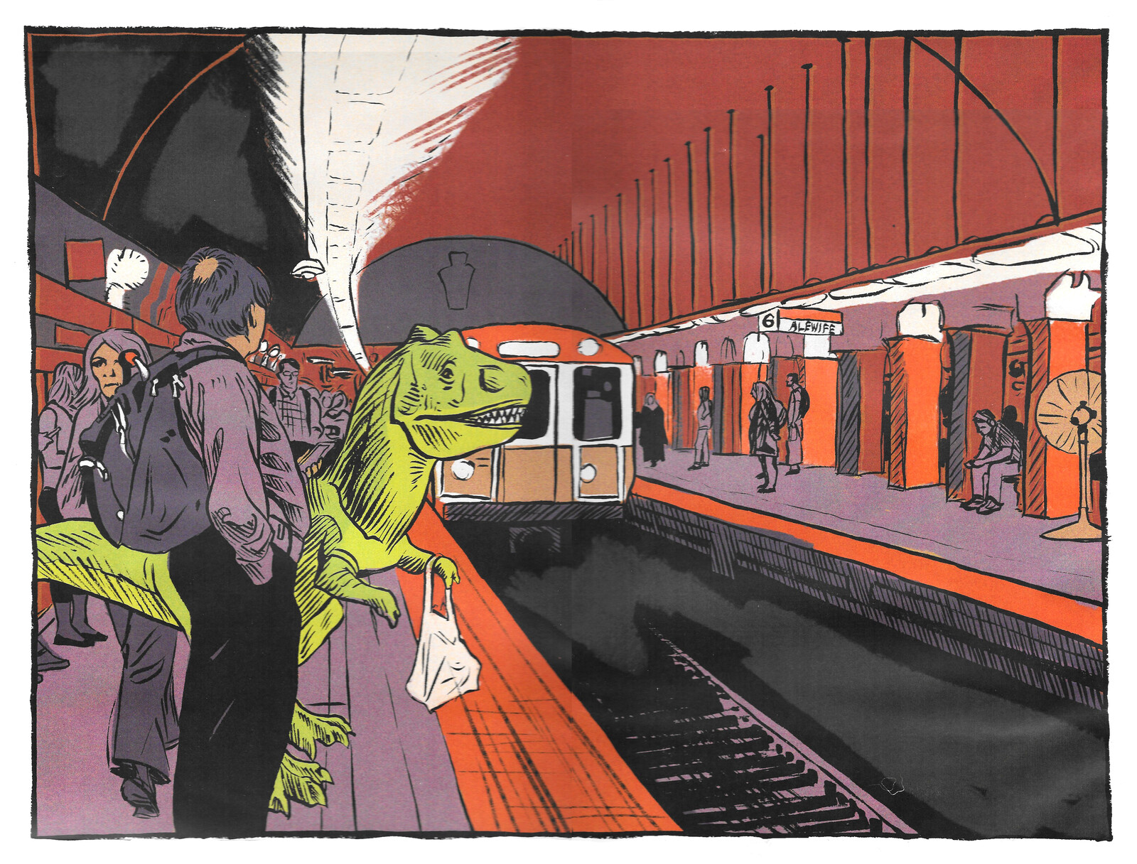 Dinosaur at Park Street