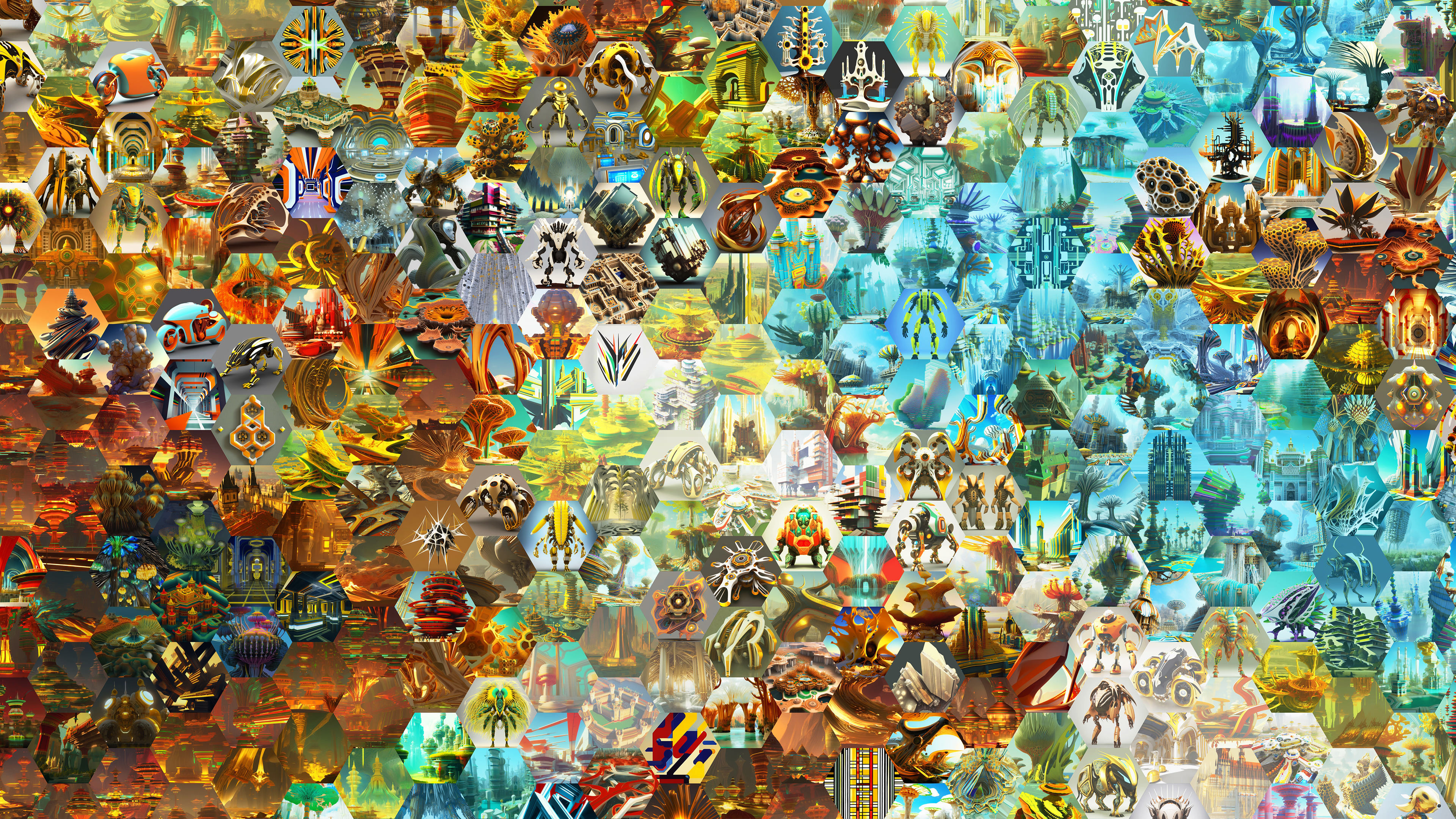All of the images used in the process were with my own data, such as 3D artworks/crops, 2D drawings, and previous generated outputs. 