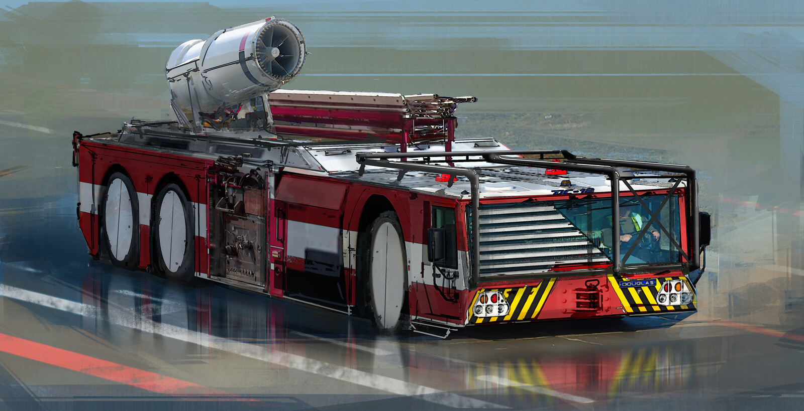 Douglas port fire station truck