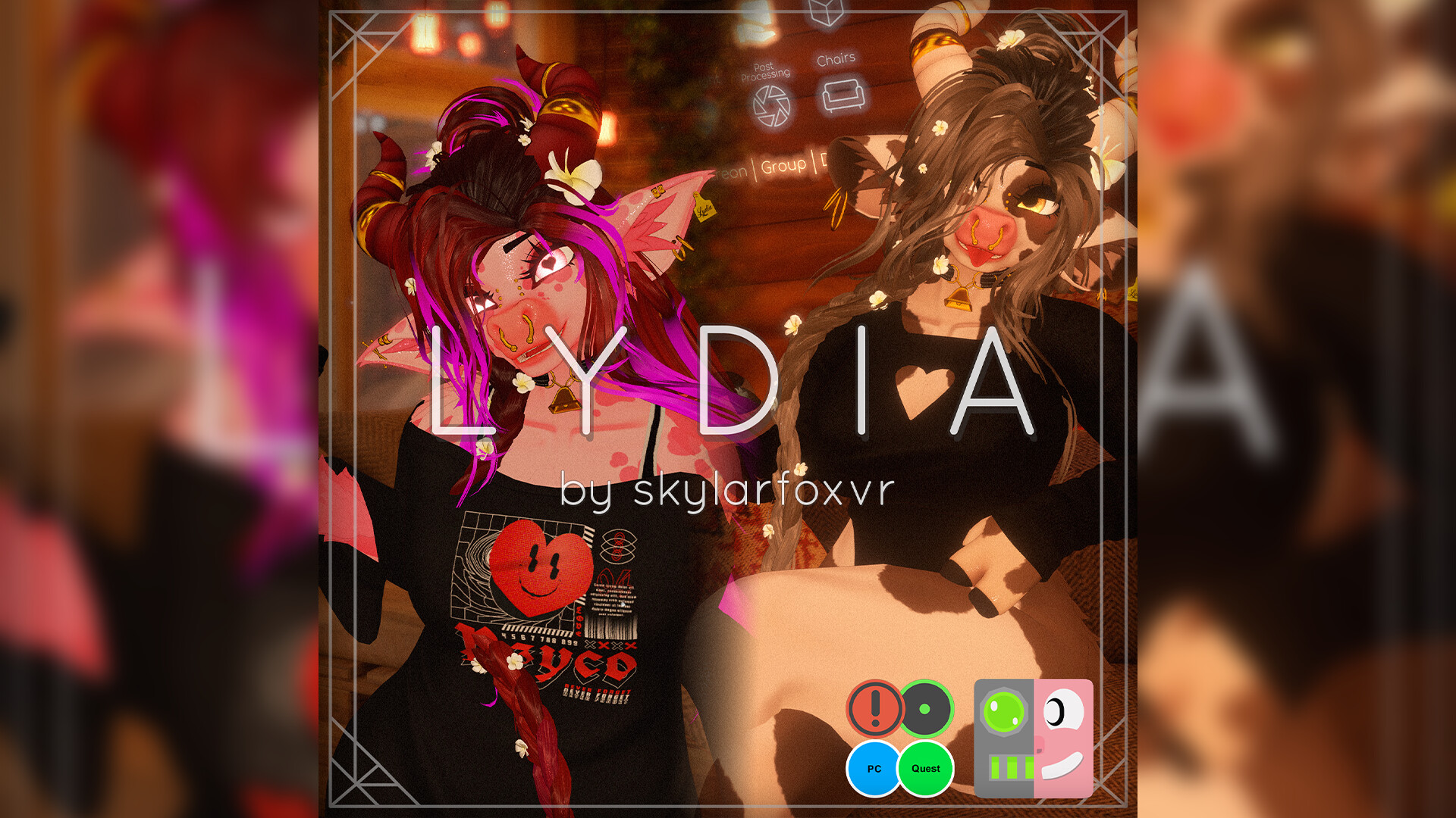ArtStation Lydia VRChat Cow Avatar PC, Quest, Wholesome