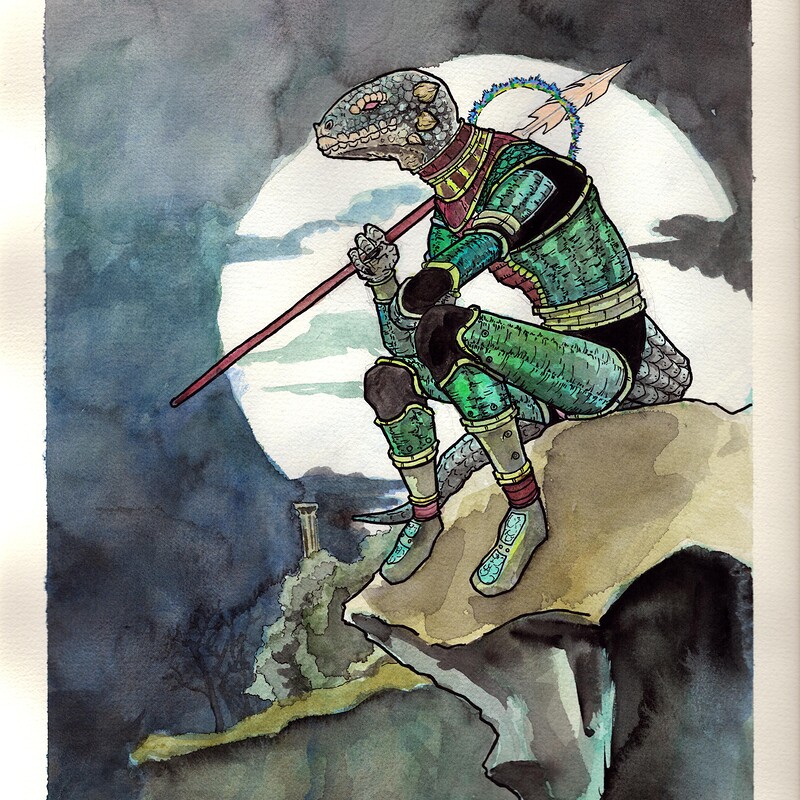 The Field of Bone at Night