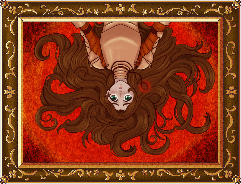 Panel 1 depicting Maybell's "game over" sequence.