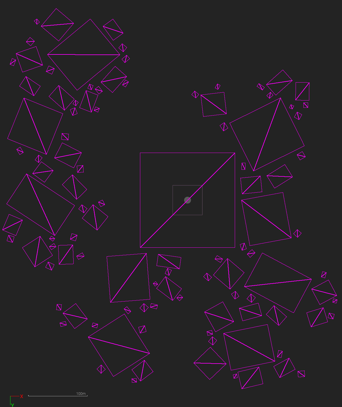 Distance-based room culling (+ a small random cull ratio)