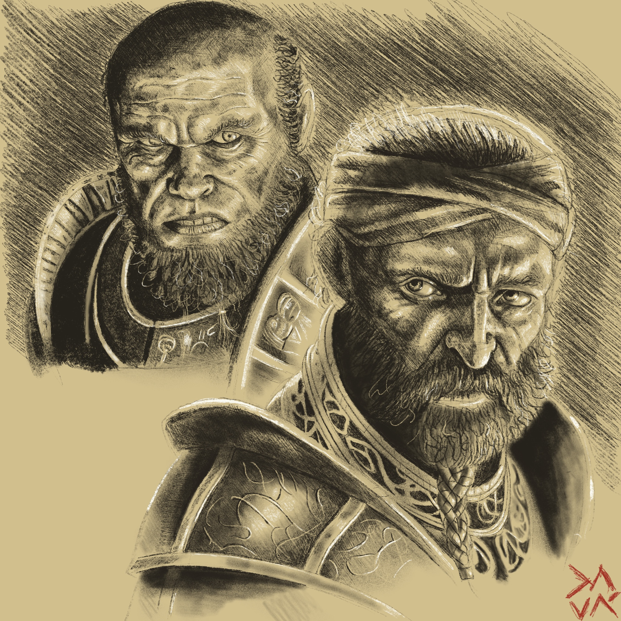 Sindri and  Brok Huldra Brothers