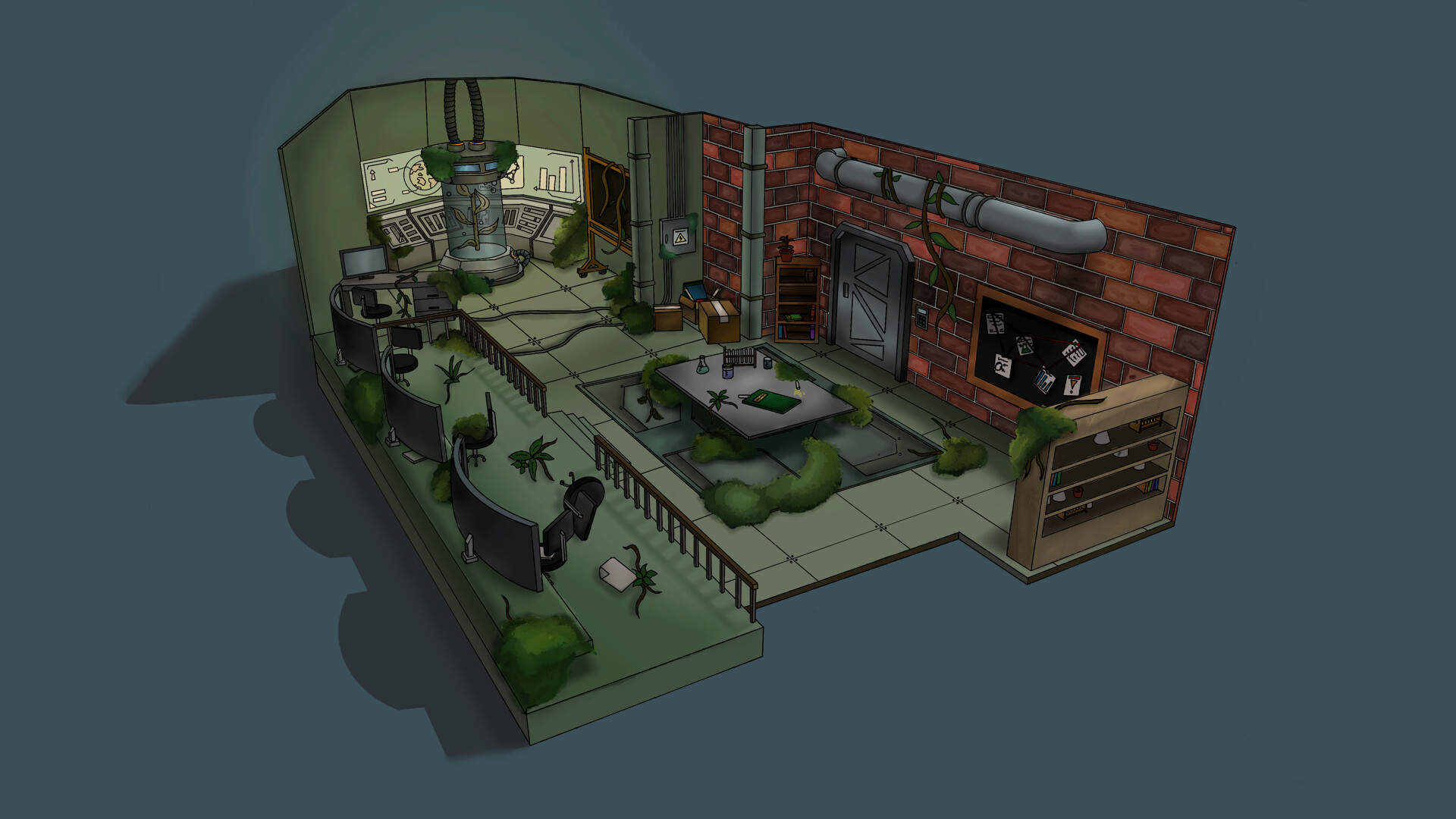 ArtStation - Abandoned Science Lab (Year 2)