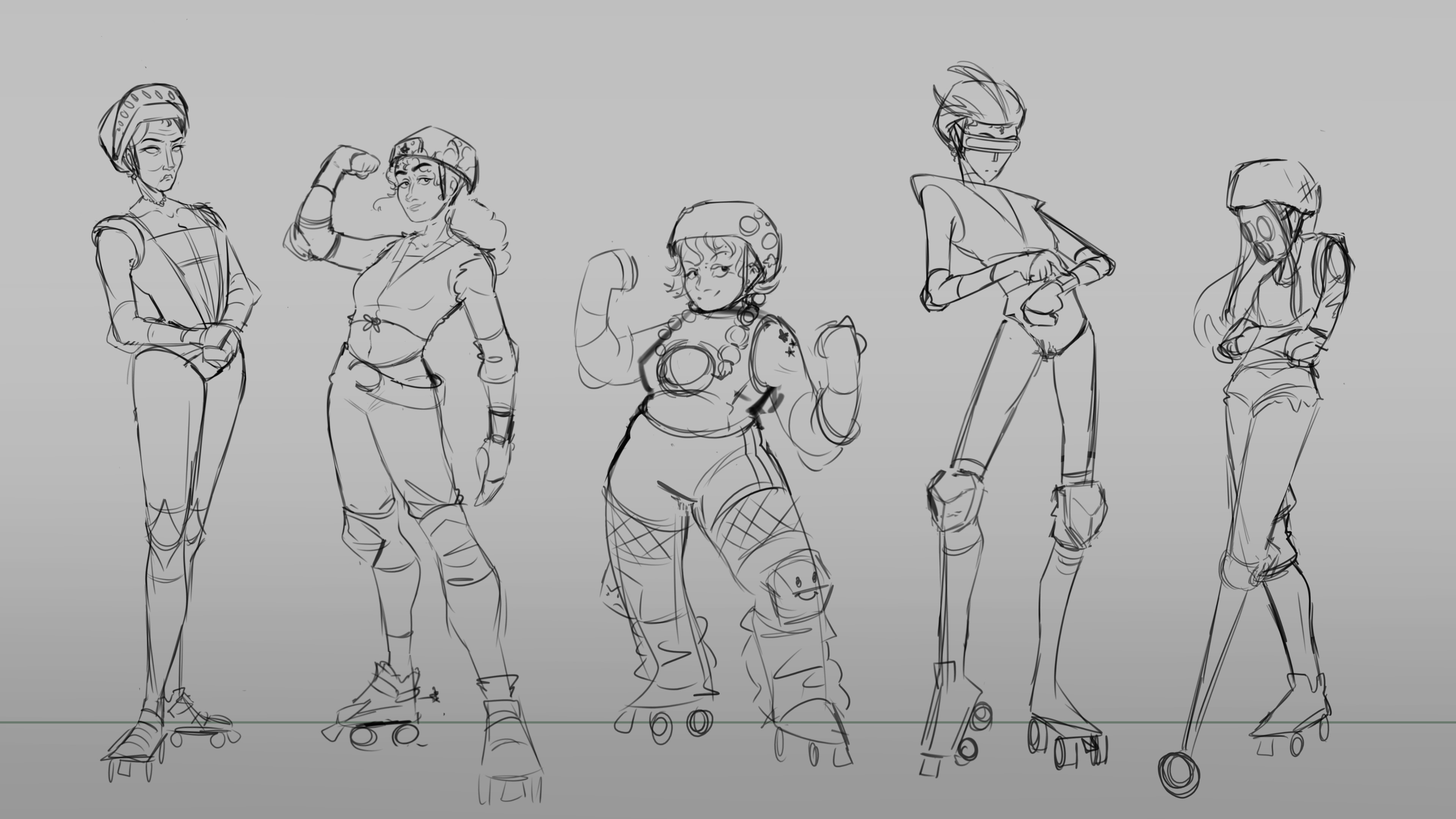 Skate Attire Sketches