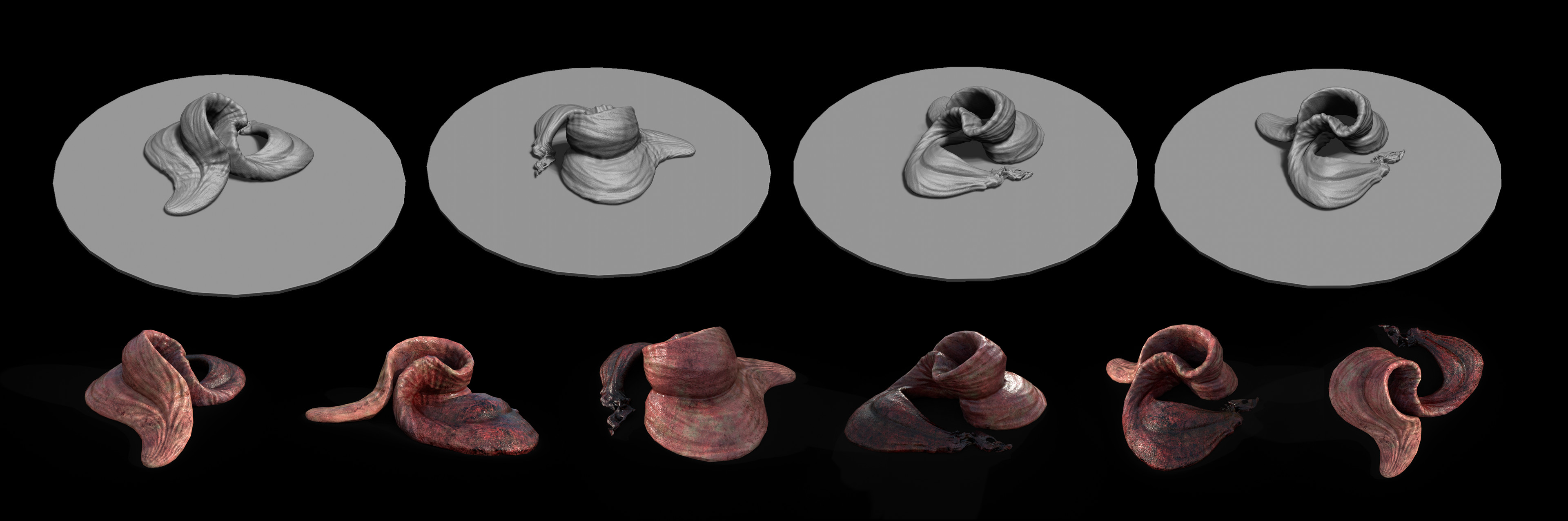Dugbog Tongue sculpt, low poly, and textures