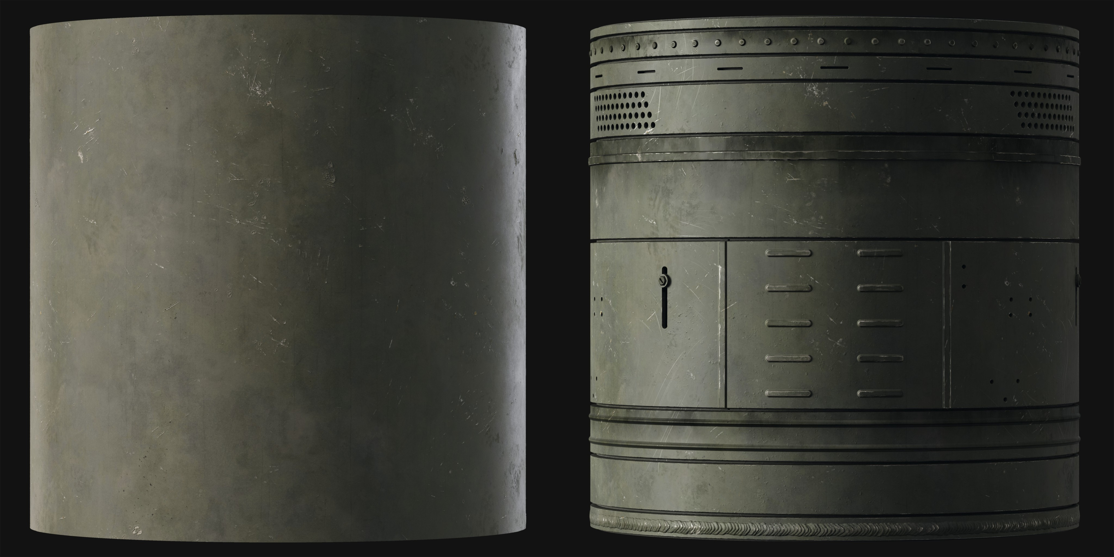 Main material and trims for the whole interior. More materials were needed but this is the main element of the interior