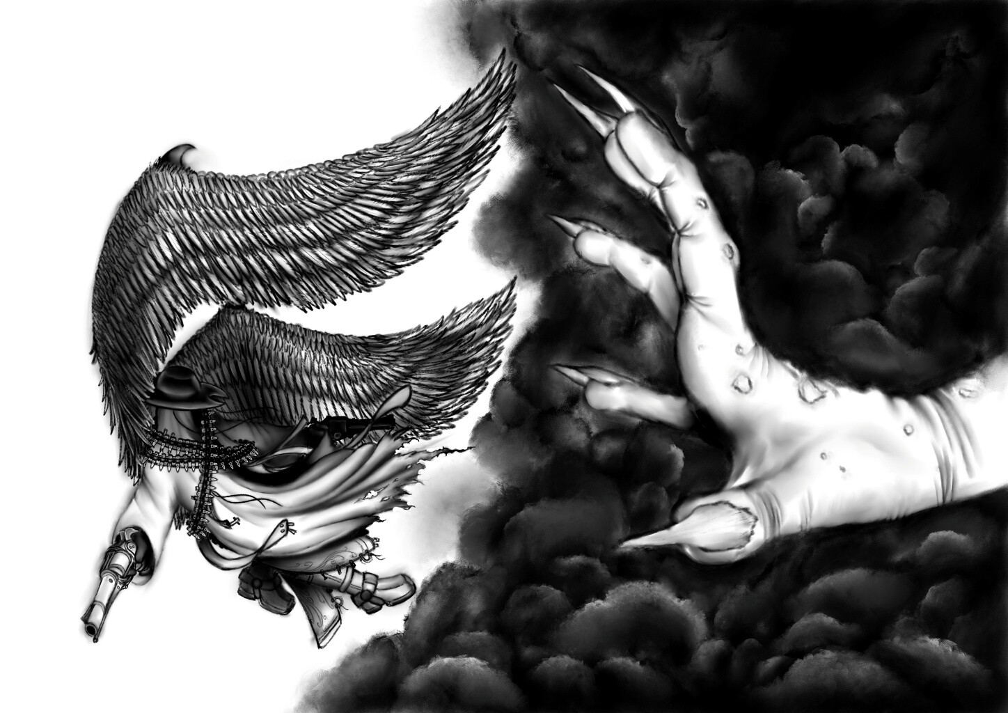 Wild West fantasy sketch 1a