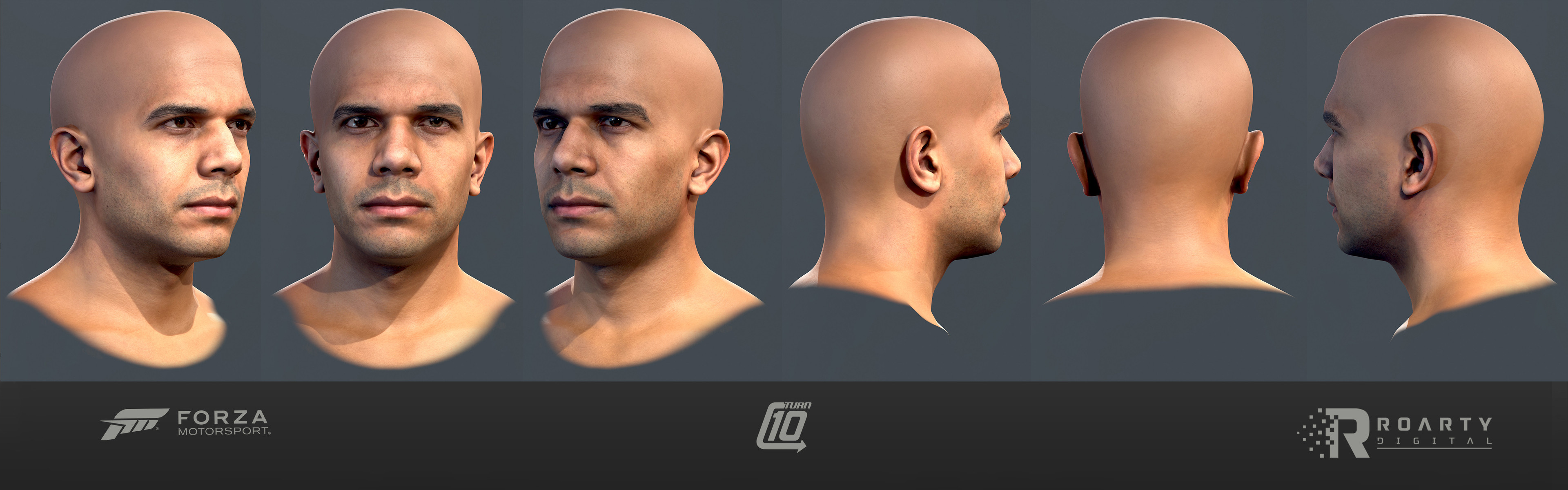 Head from scan data, I cleaned, enhanced and added details in Zbrush. After that worked on the LP/ UVs and transfer. I also worked on the textures. Hair is not mine.