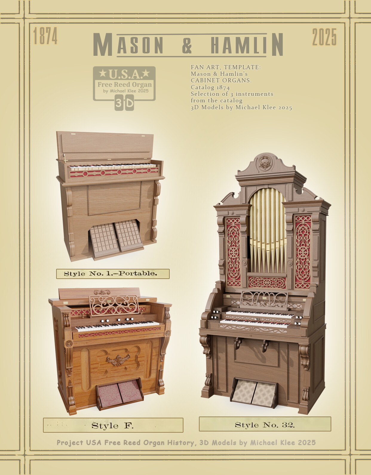 Michael Klee USA Free Reed Organ History MASON & HAMLIN
