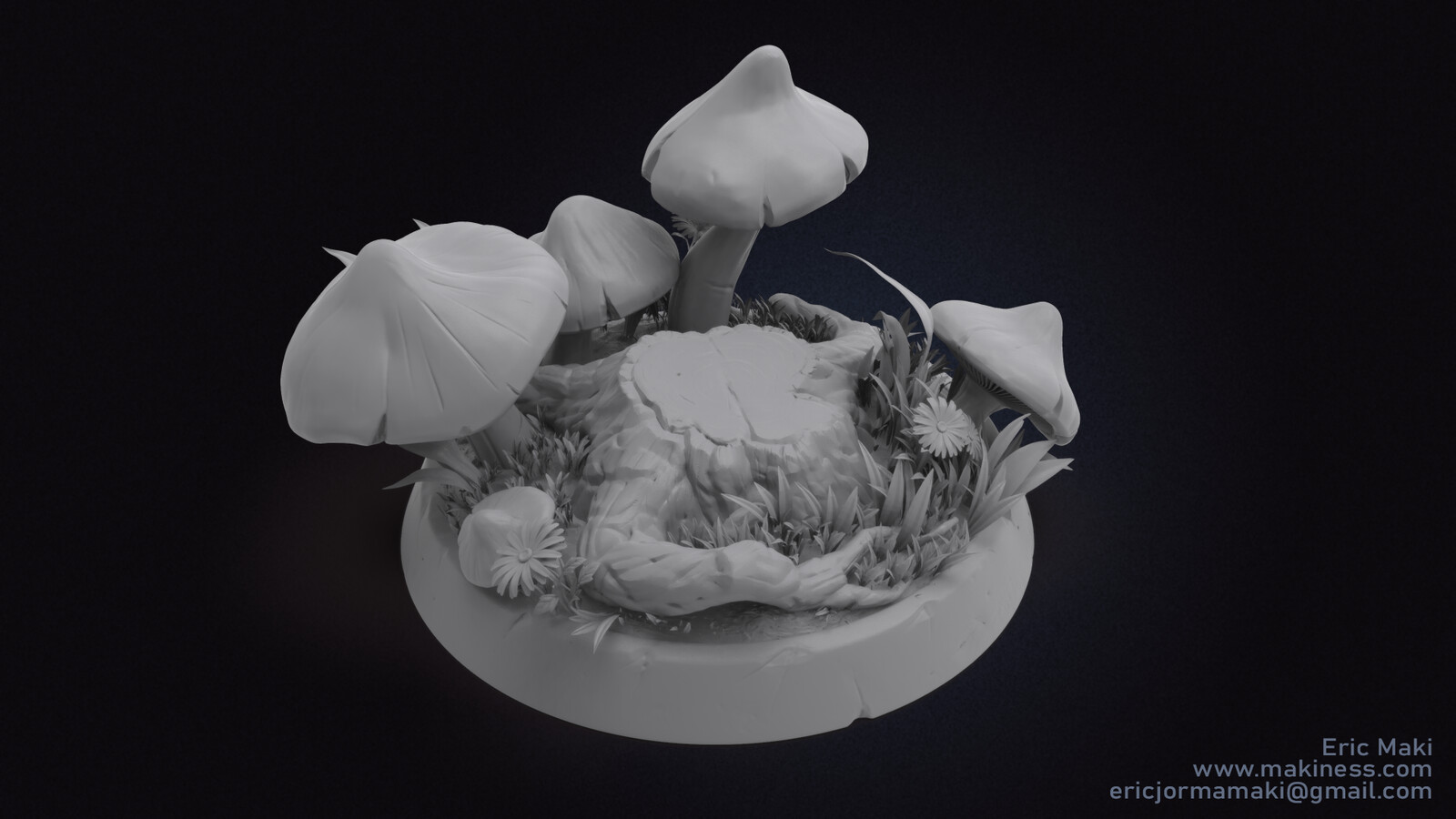 Pedestal Zbrush Sculpt