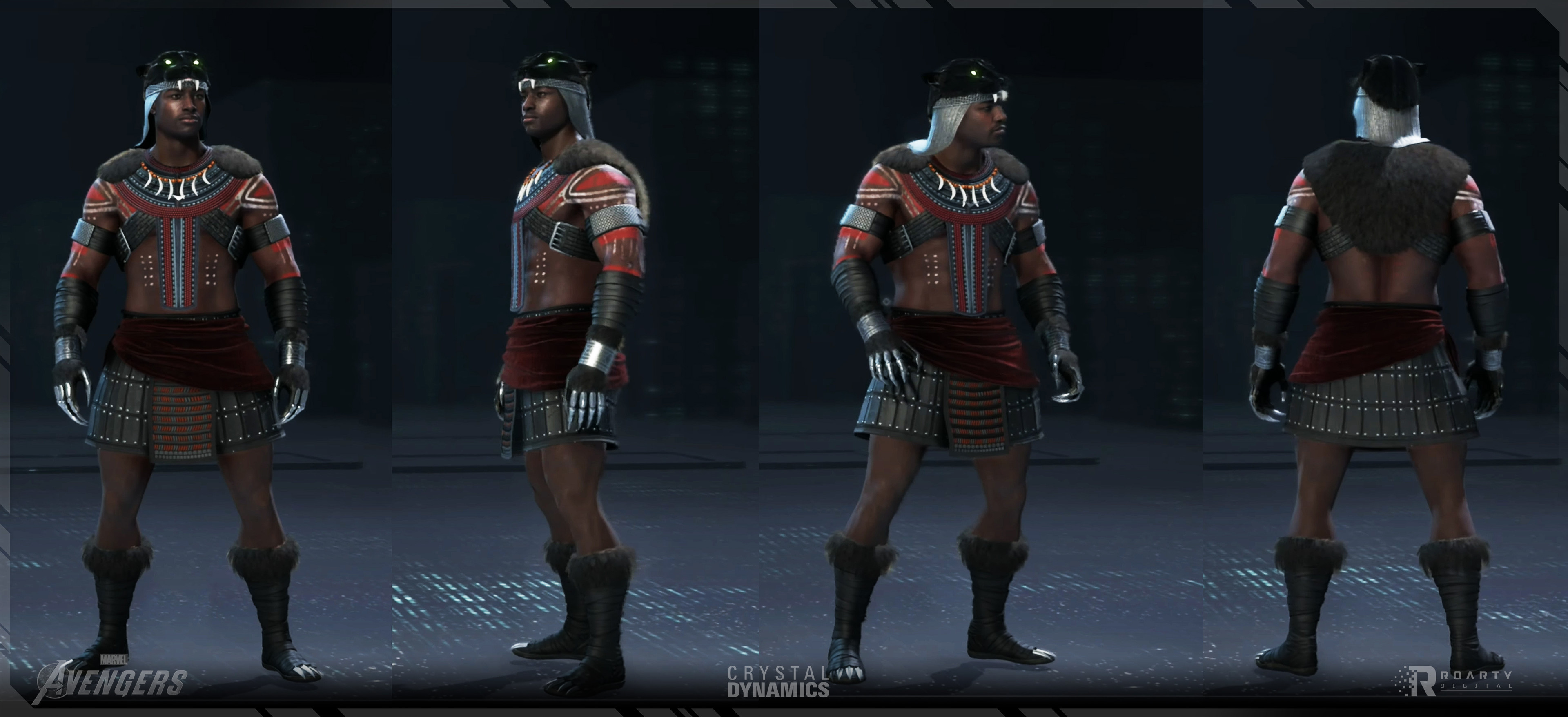 I created the original textures, materials and body paint.