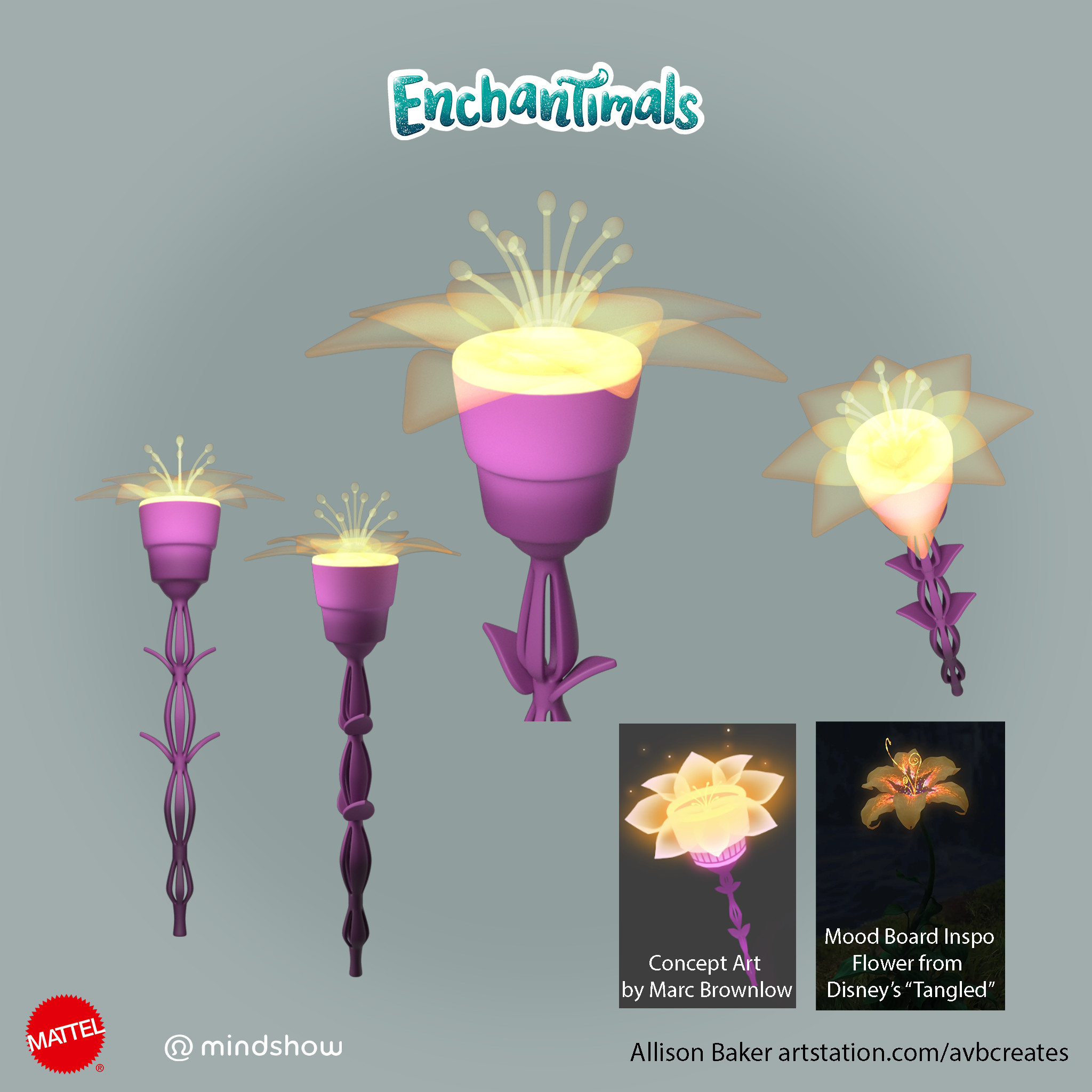 Twinkly flower light model