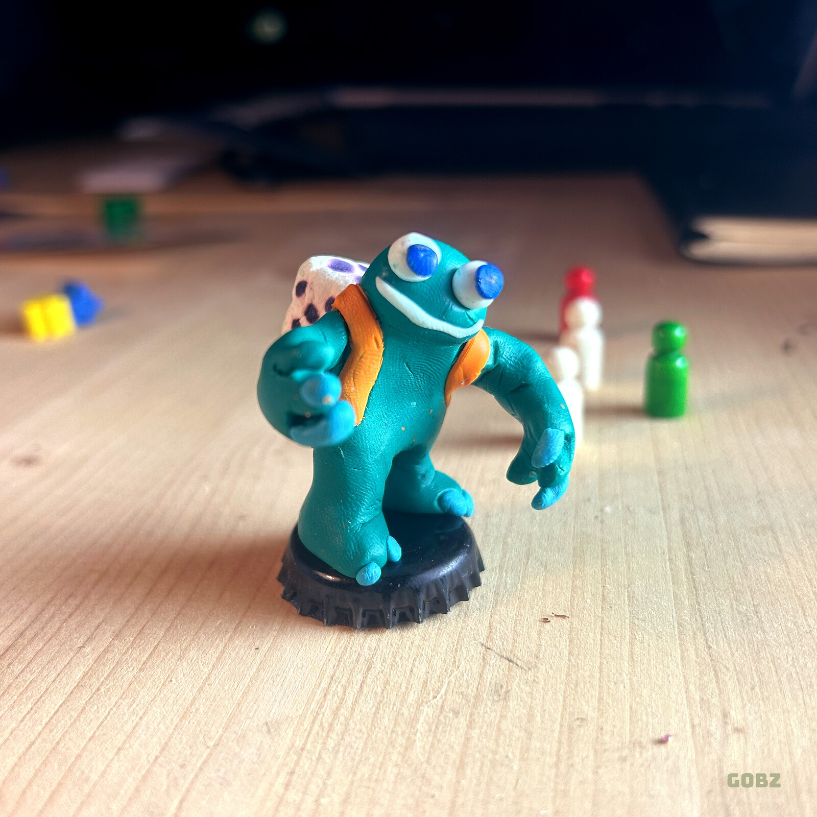 Gobz sculpted in Fimo-clay