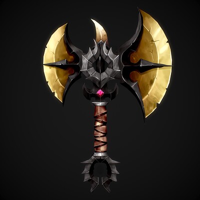 Hand Painted Axe