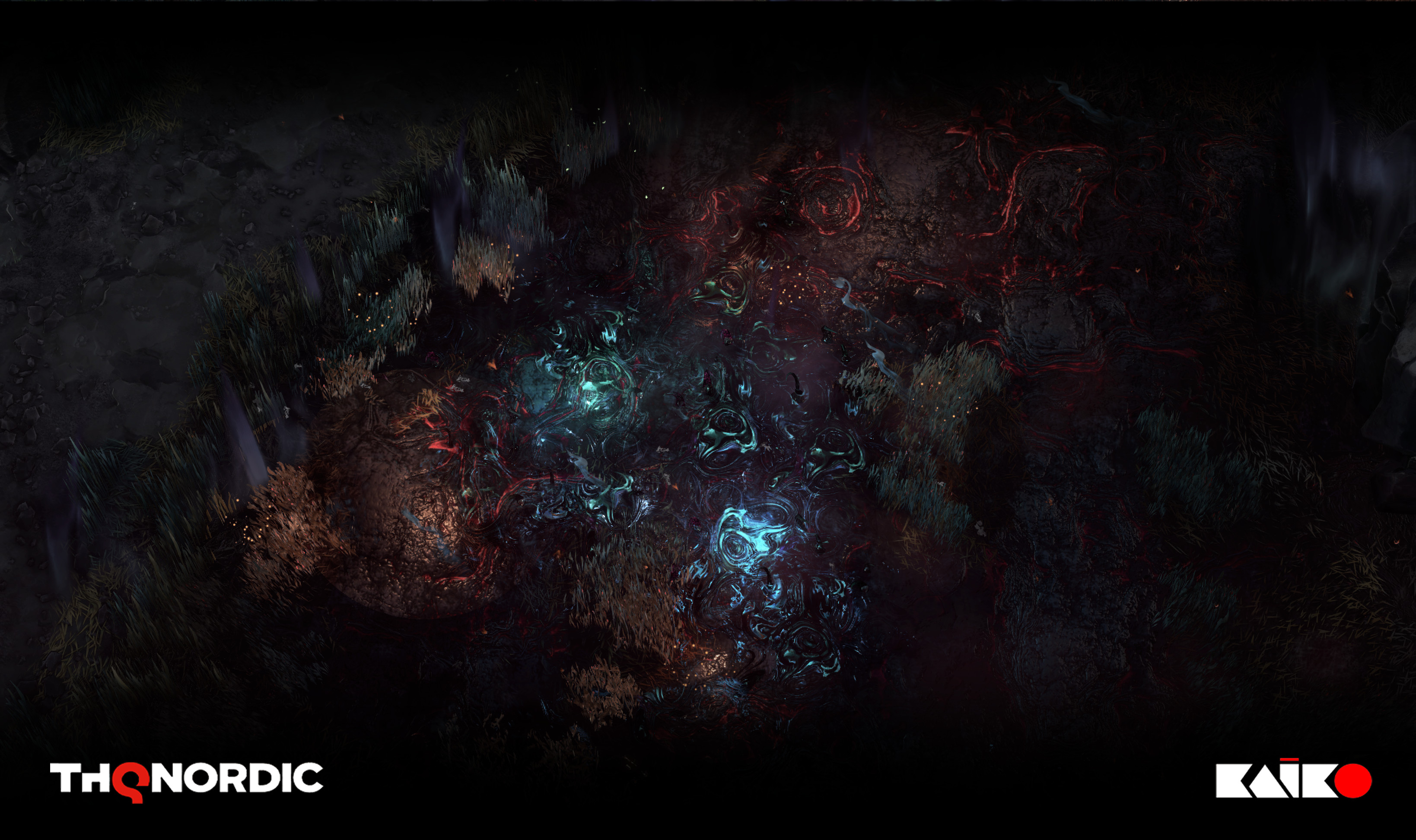 A general view on the corrupted bog without a full-screen effect