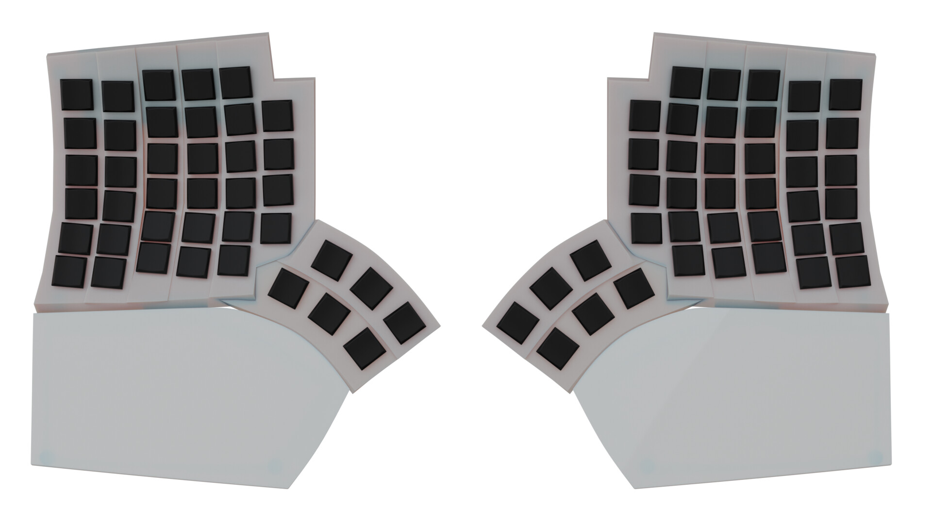 R-Go Clavier Ergonomique Filaire, avec indicateur de Pause, Deux