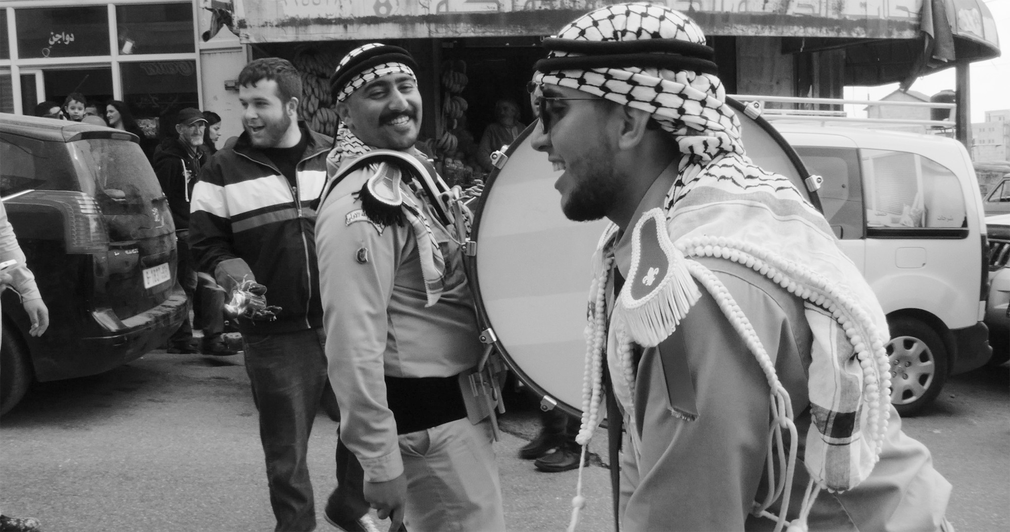 Easter parade. Ramallah, Palestine