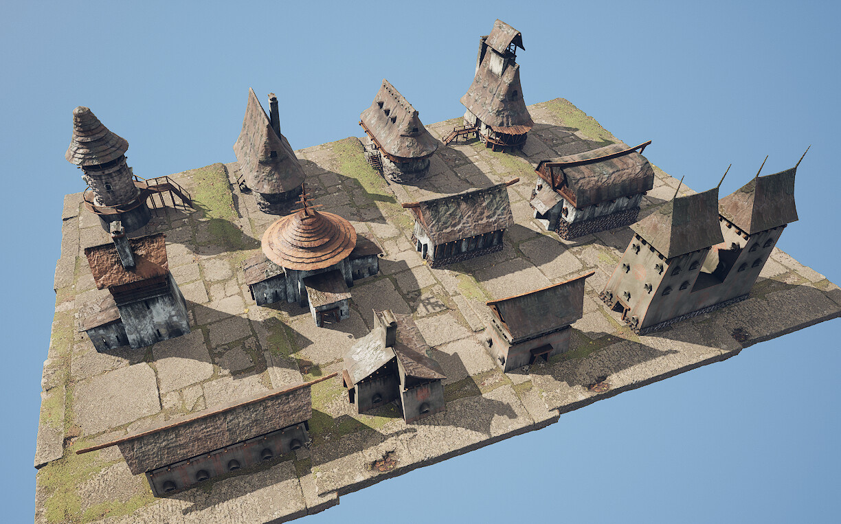 In Game Environment Asset Kit UE5.4
( Shelved Project )