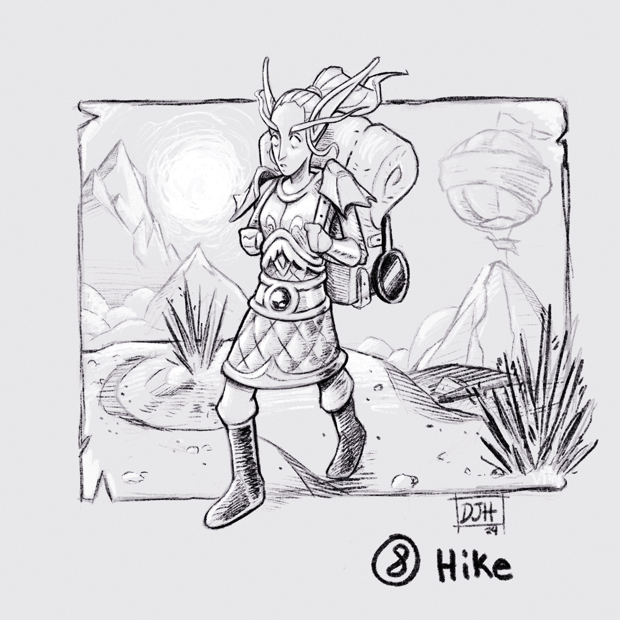 (8) - Hike
INKTOBER 2024
