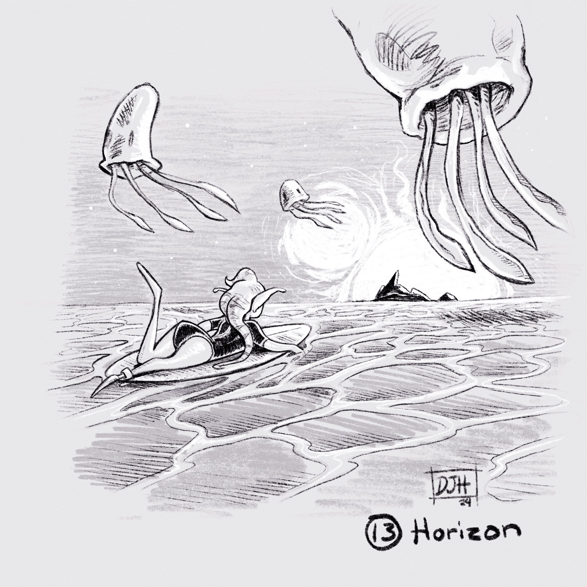(13) - Horizon
INKTOBER 2024