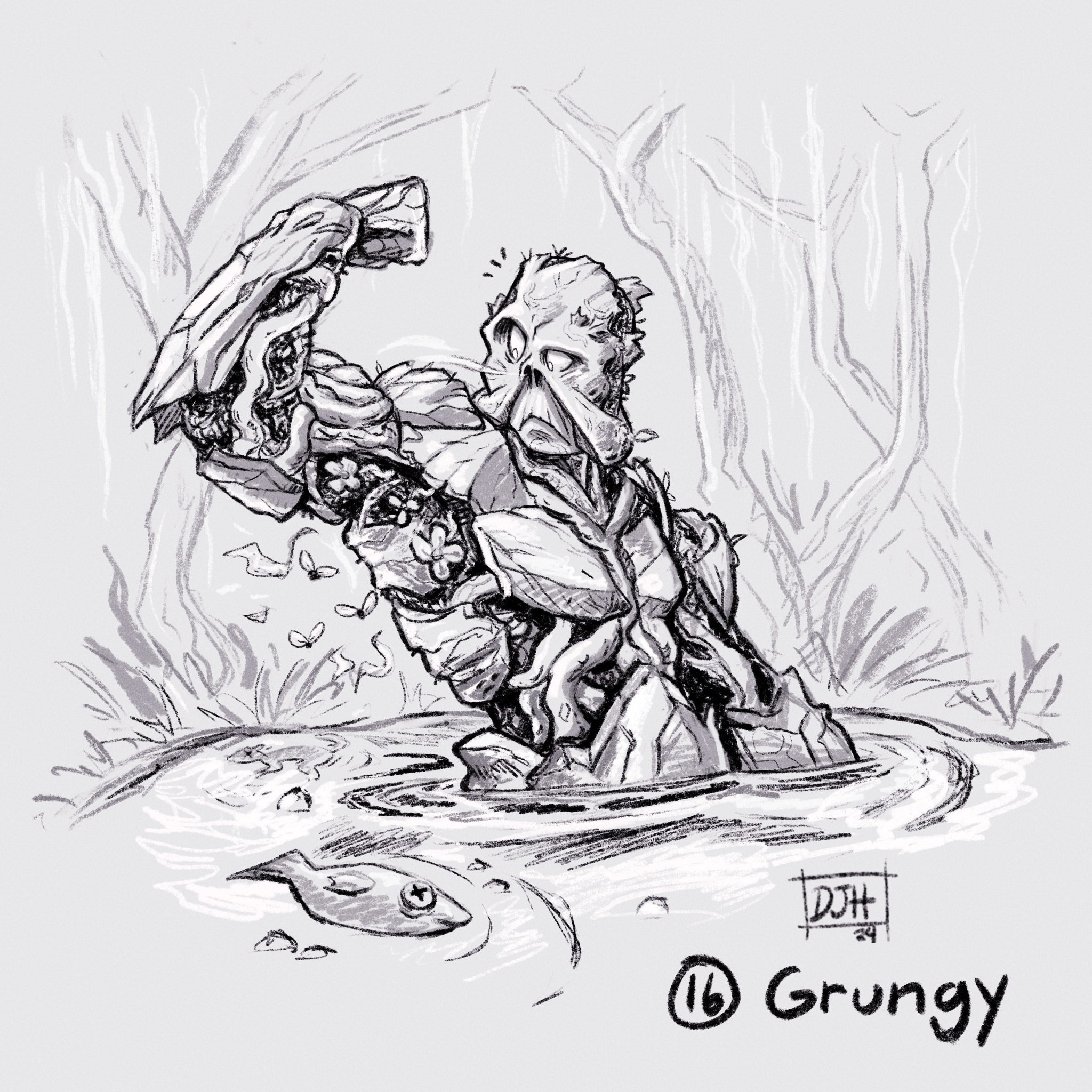 (16) - Grungy
INKTOBER 2024