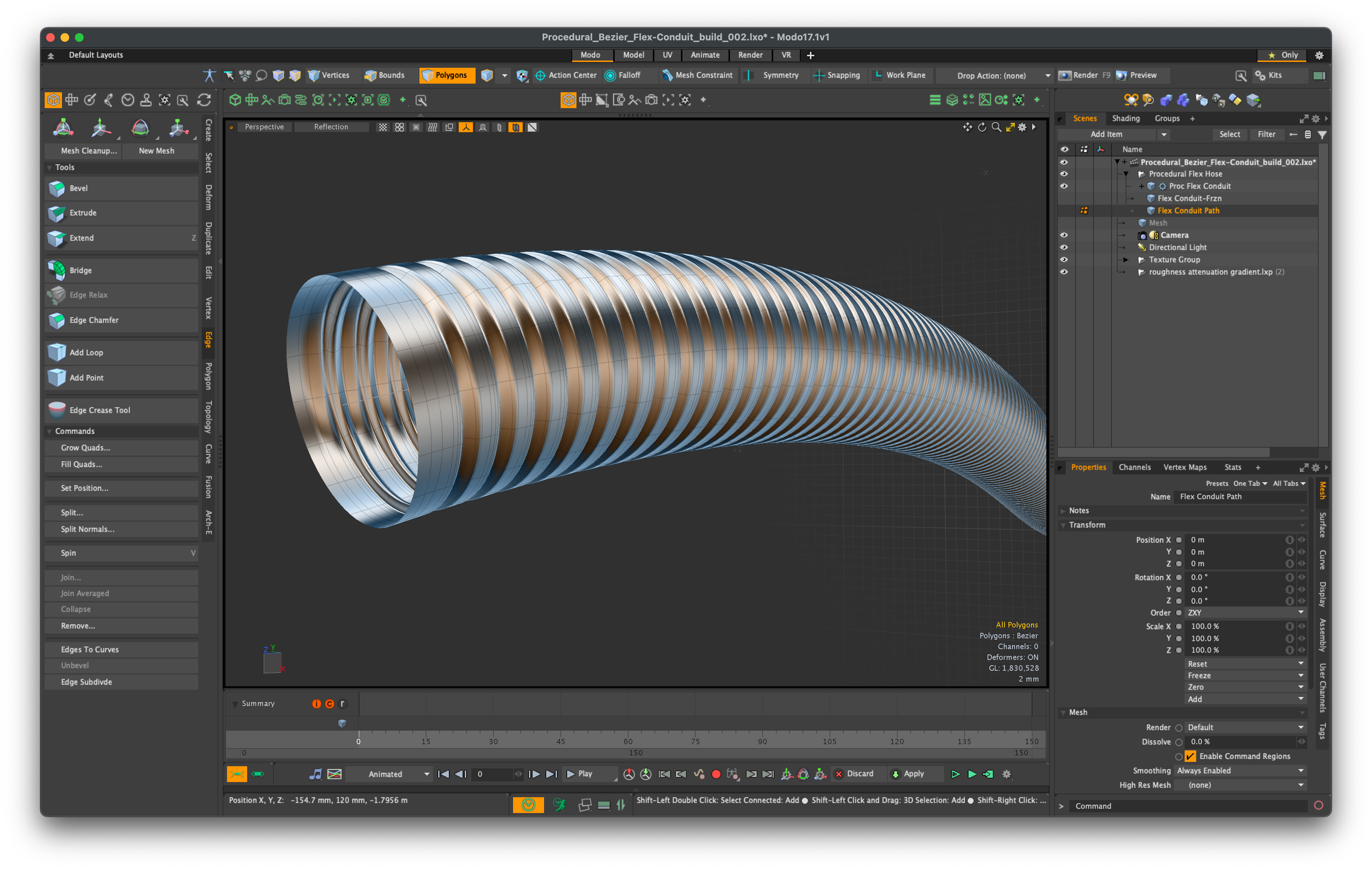 Procedural Flex-tube development