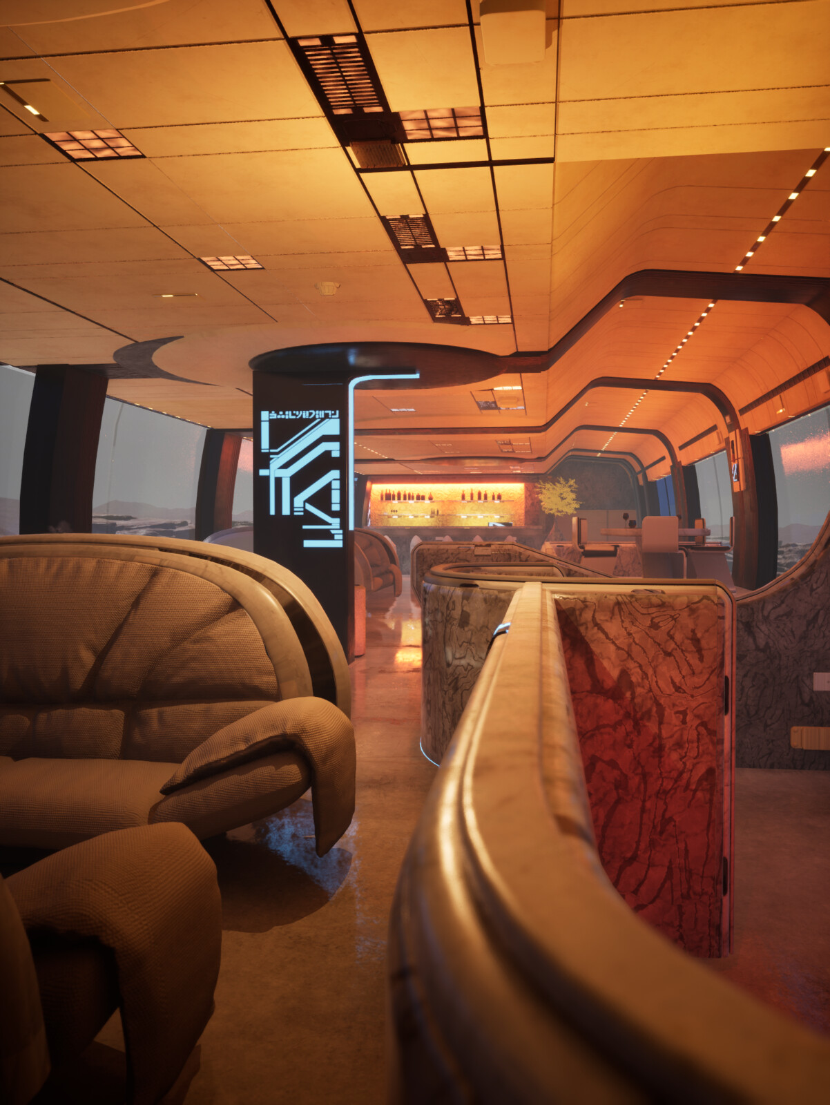 Scifi Martian Interior