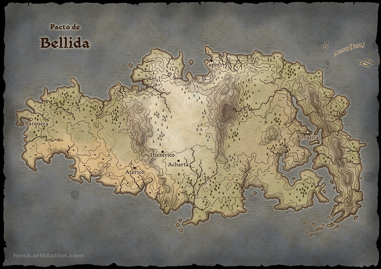 Map Art: Bellida