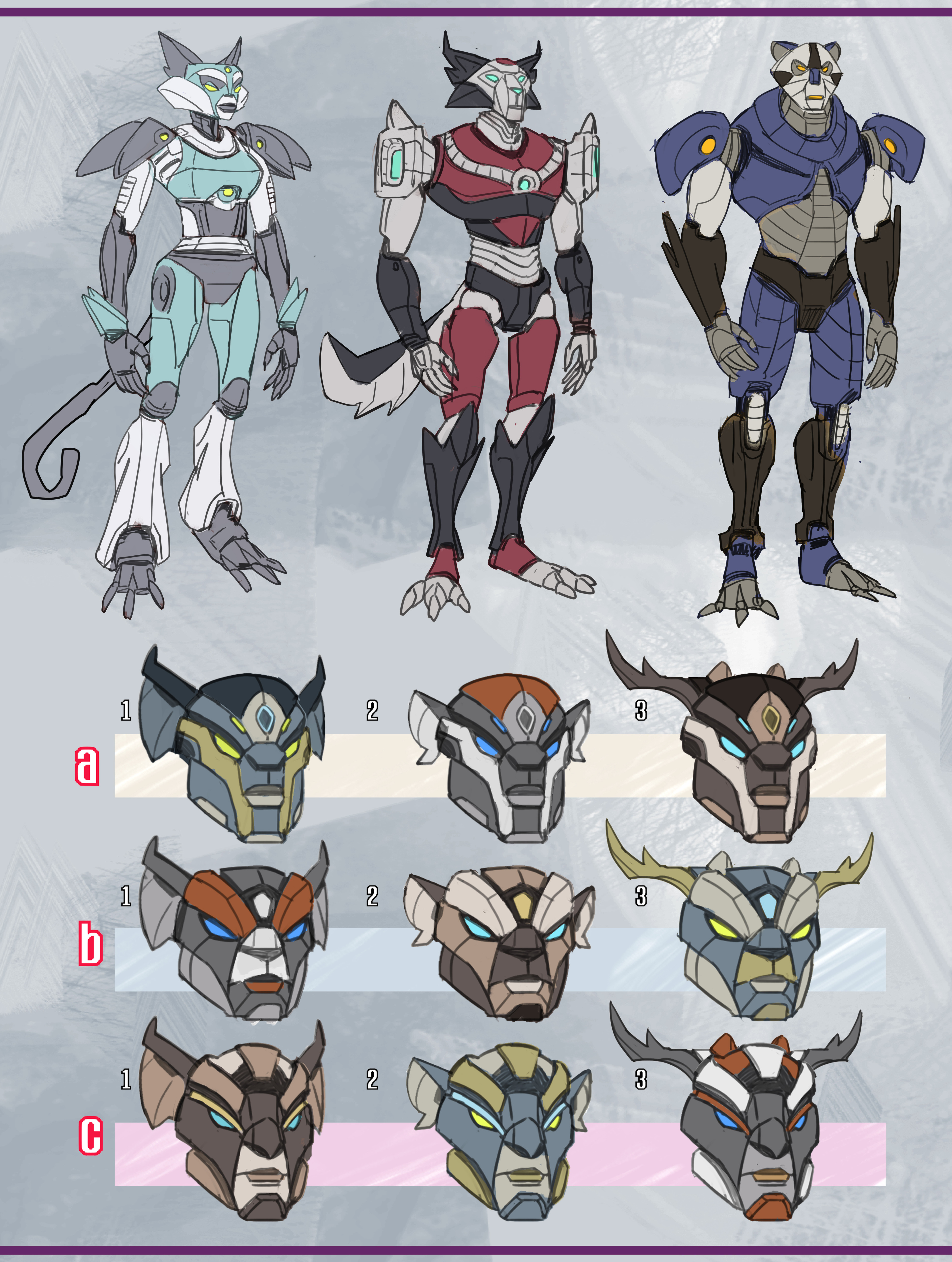 This cyborg-animal race was one of the ideas we explored for a player race.