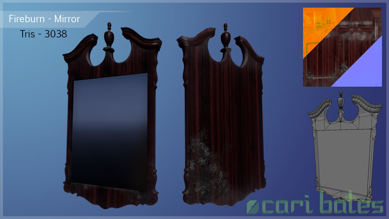 Old mirror prop