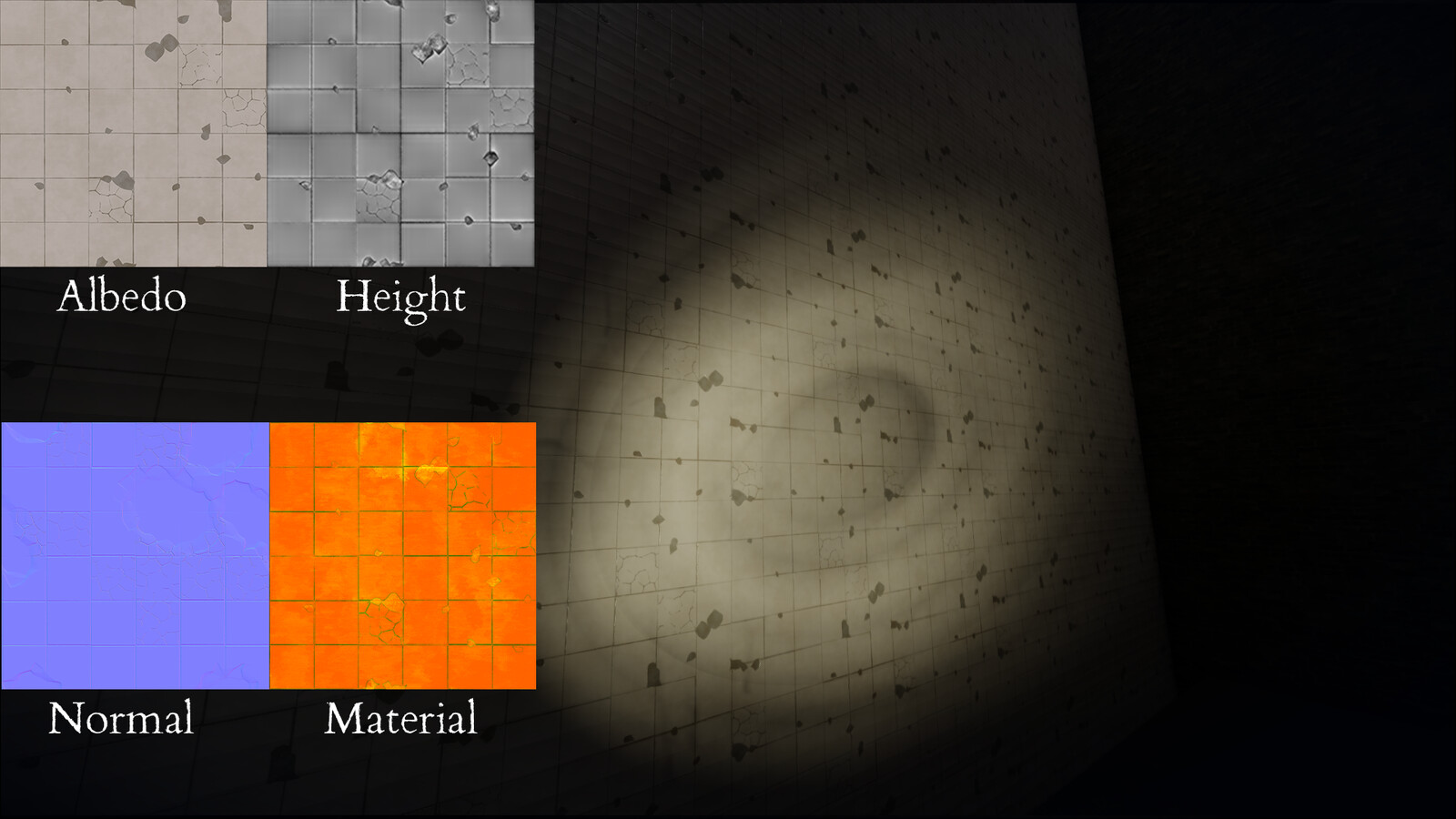 𝙈𝙖𝙩𝙚𝙧𝙞𝙖𝙡 𝙏𝙚𝙭𝙩𝙪𝙧𝙚 𝙎𝙚𝙩

Tiles used on walls in the game.