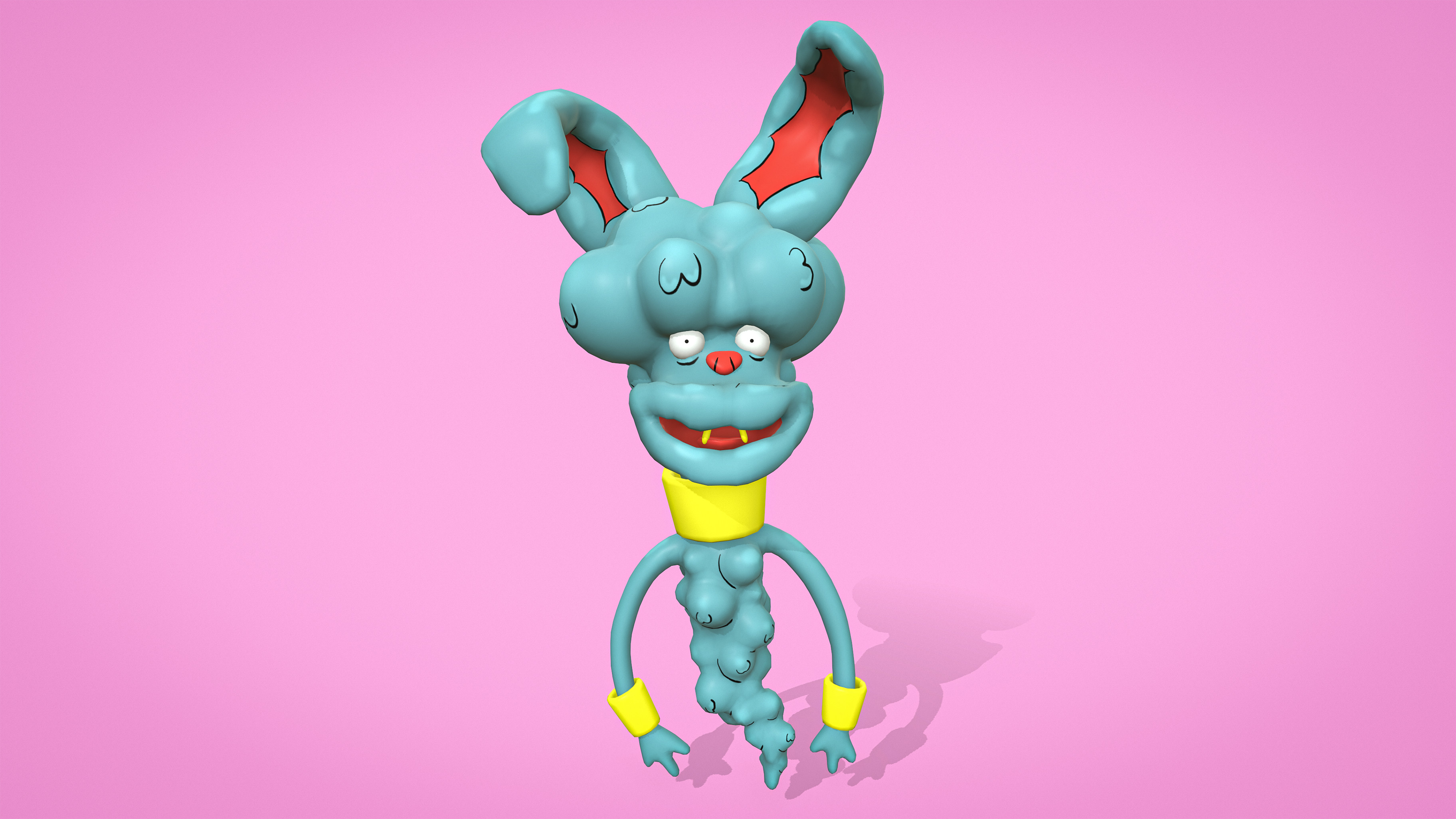 Dust Bunny Sculpt, Retopo, Texture, Rig, and Animation