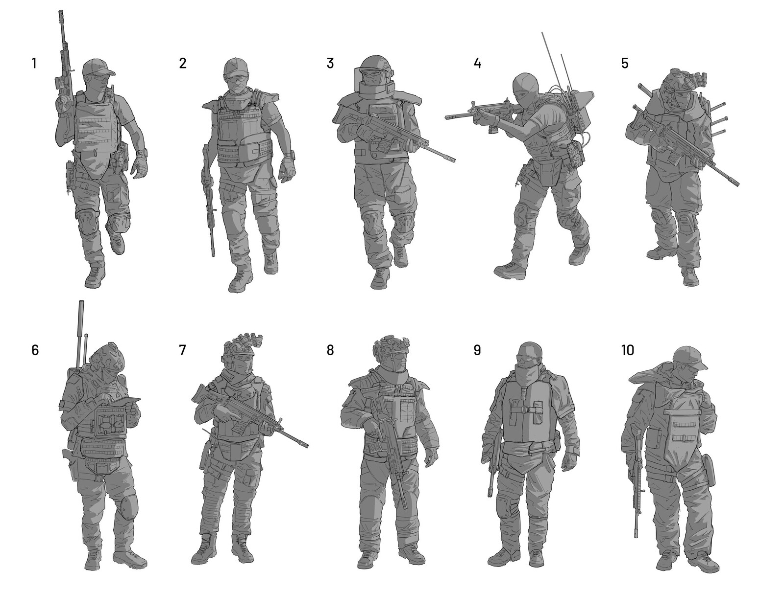 Drone Hunter Sketches