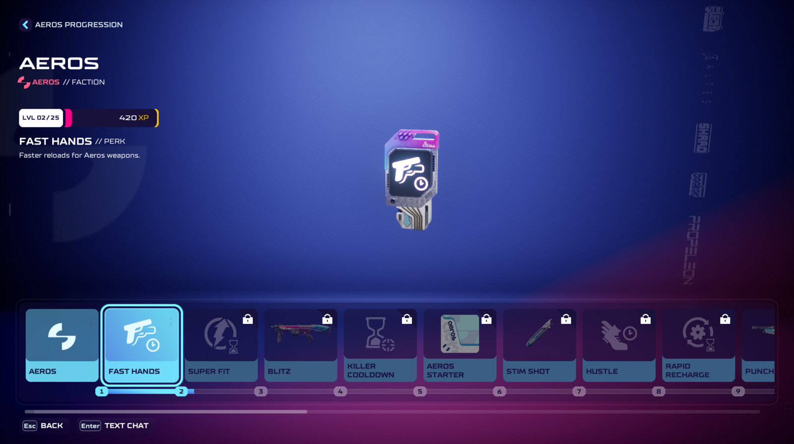 Progression Rewards that are automatically unlocked in the player's loadout once they reach a certain level. This is for tracking progression.