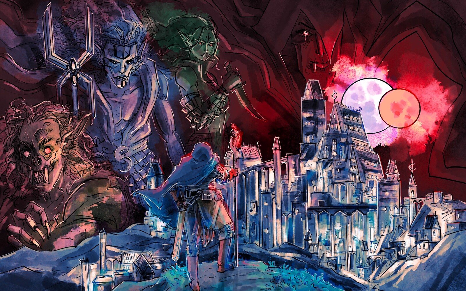 Grim Omens, Main Menu Illustration