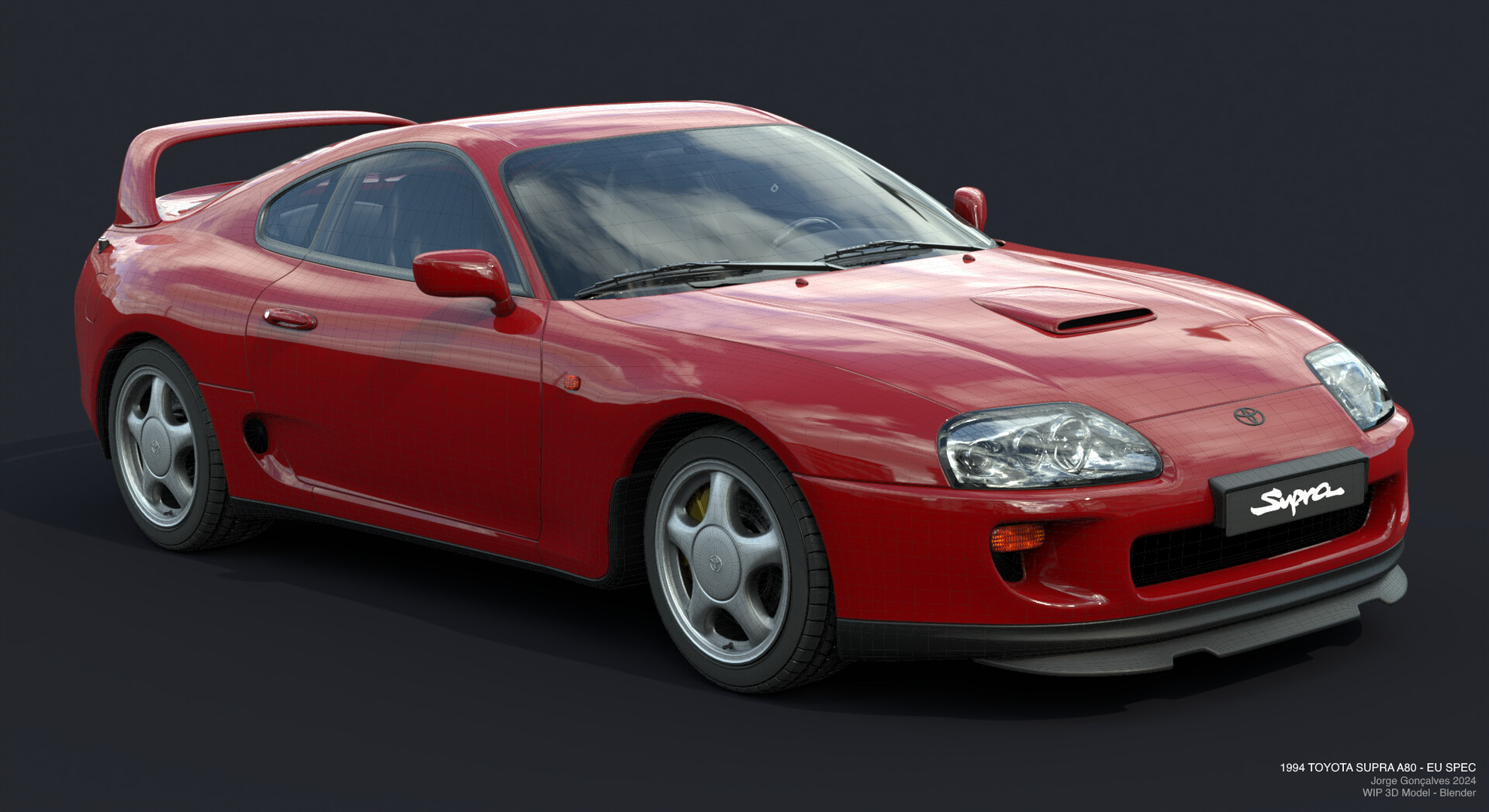 ArtStation - TOYOTA SUPRA A80 MK4 1994 - 3D Model
