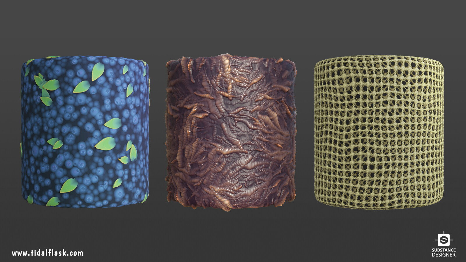 Tileable textures for decorations. 