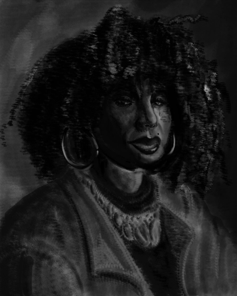 Low Lit-Self Portrait