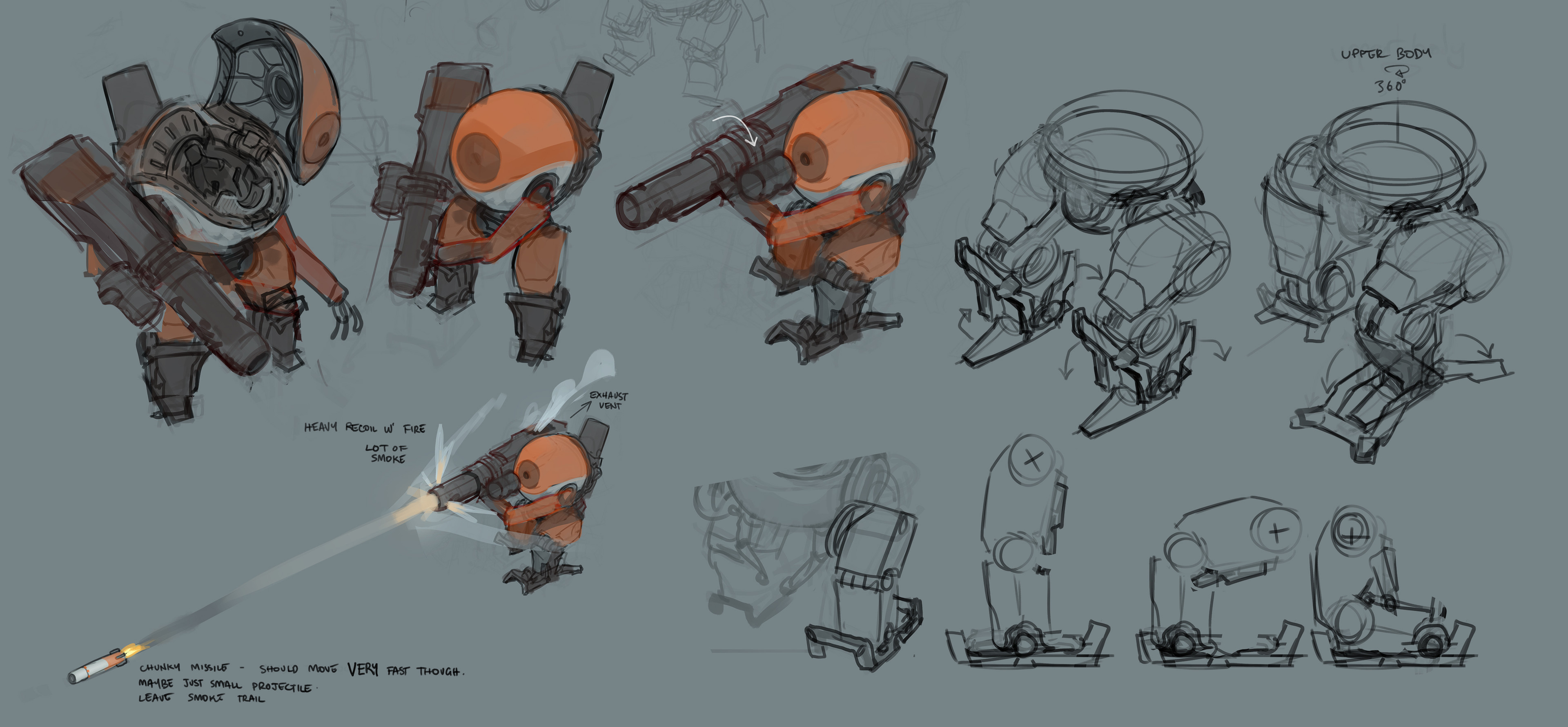 At an early point, we played around with some of the larger bots having real pilots - but it made a huge difference to the vibe of the game going from throwing armies of expendable bots at each other to killing manned vehicles. 