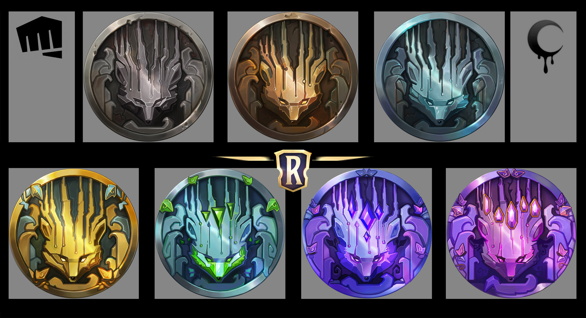 ArtStation - ALL Legends of Runeterra ranked icons
